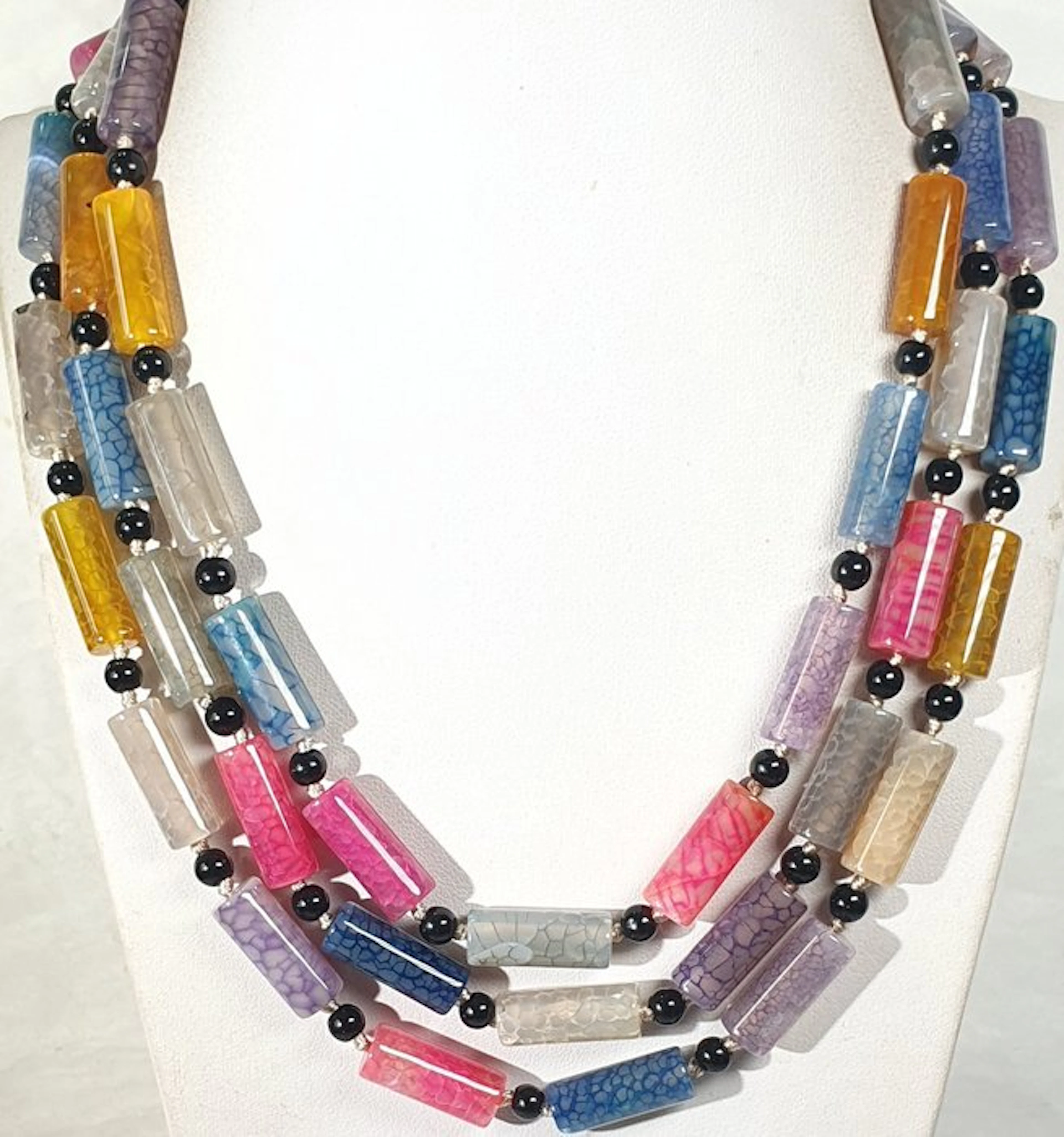 Agates from Brazil - Santa Águeda Stone (Fortaleza) - HIGH QUALITY - Necklace