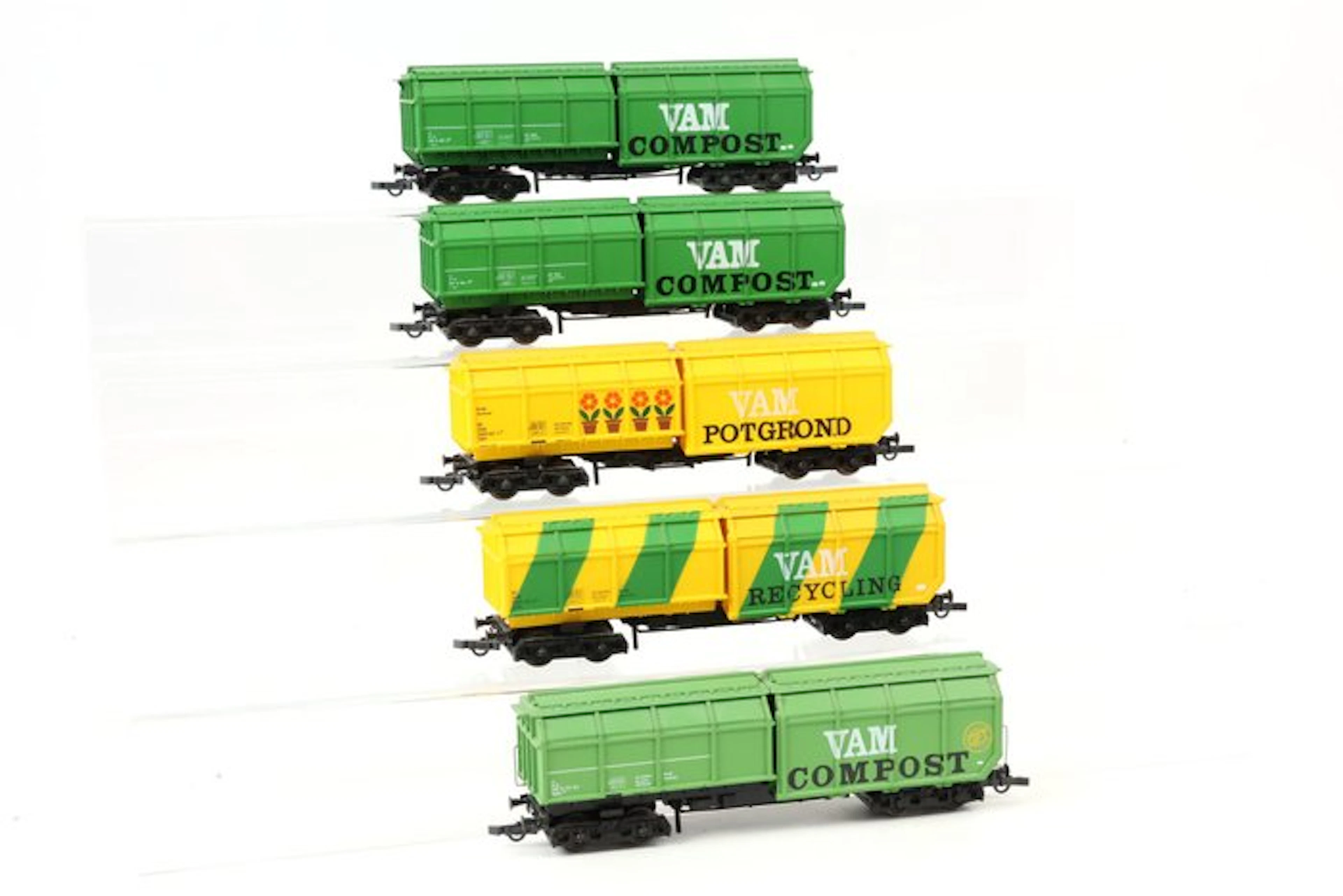 Roco H0 - 4368/4368B - Model train freight carriage (5)...