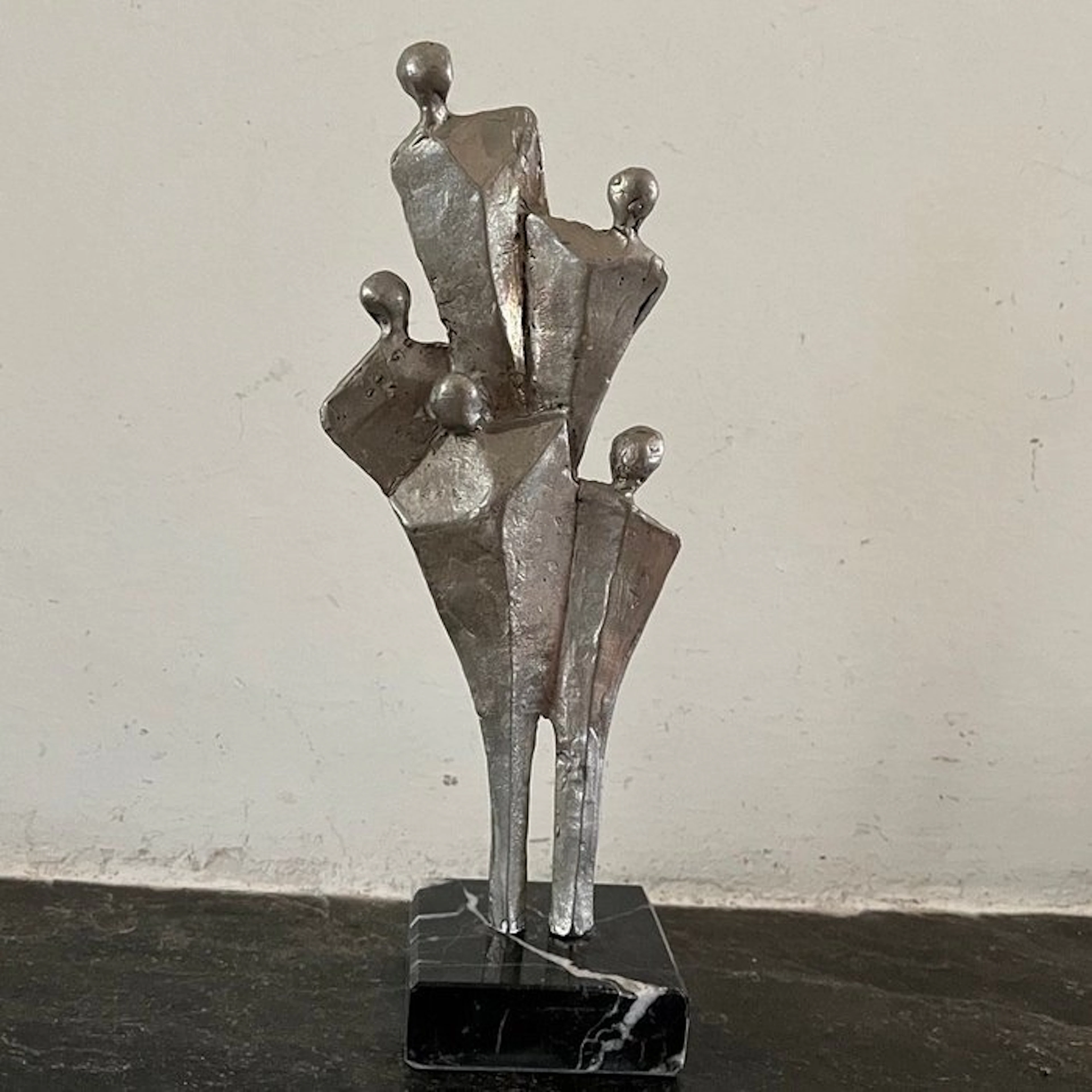 Corry Ammerlaan - van Niekerk - Statue, Samen - 20 cm - Metal