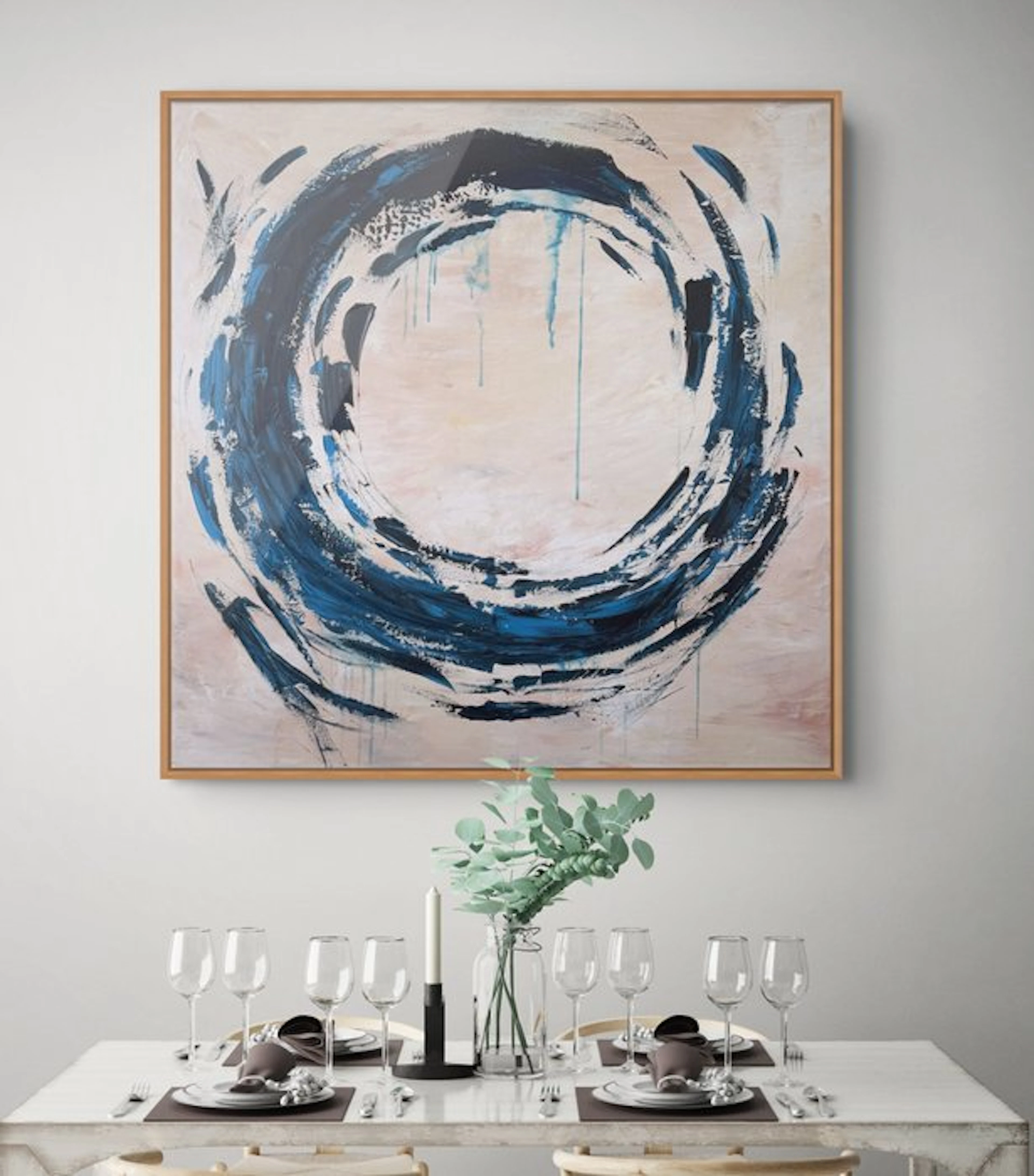 Irina Morisch - Cicle of life Nr.5 - XXL square original abstract artwork-