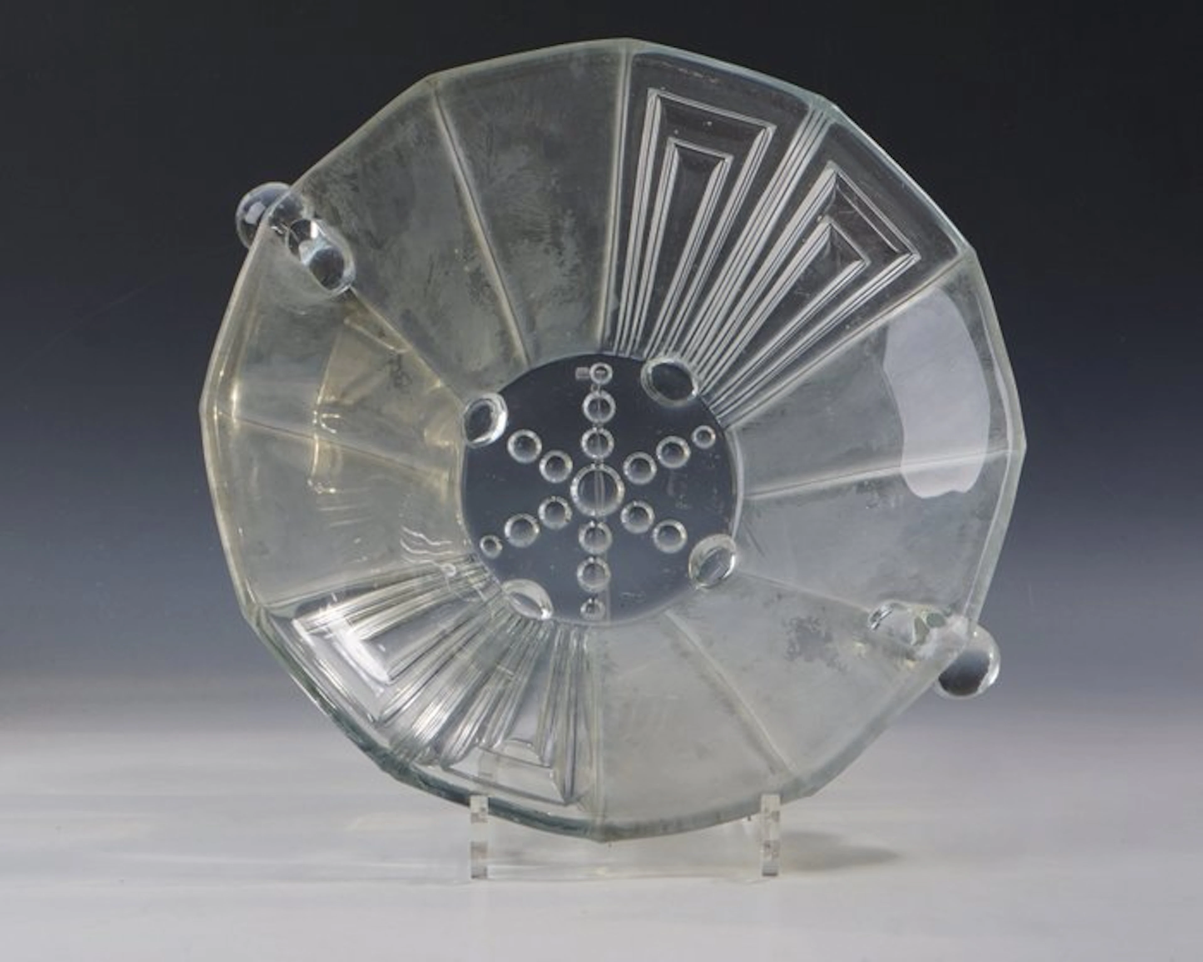 Stölzle Hermanova Hut - Platter - Art Deco centerpiece