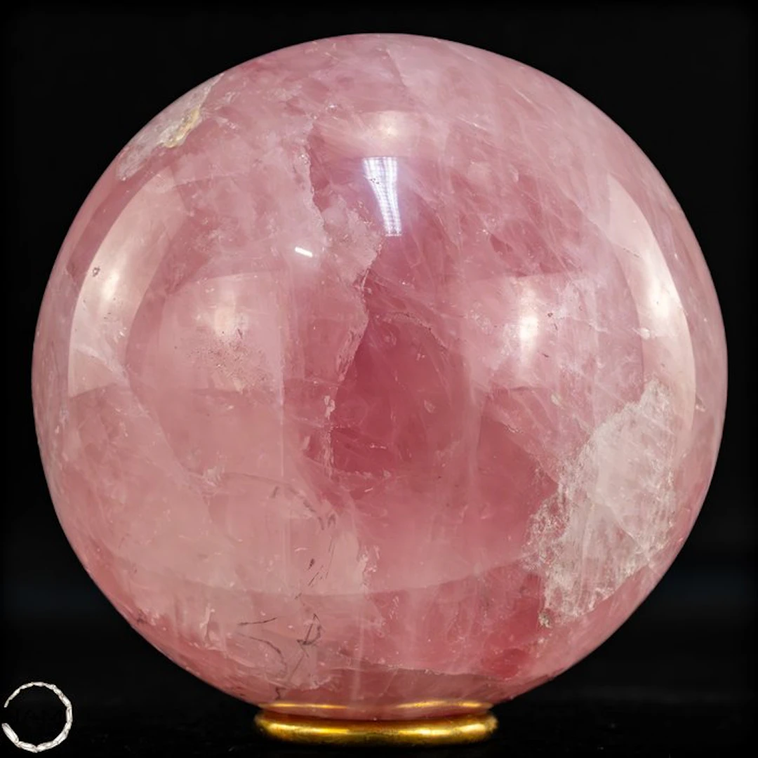 Natural rose quartz sphere from Brazil- 2313.41 g