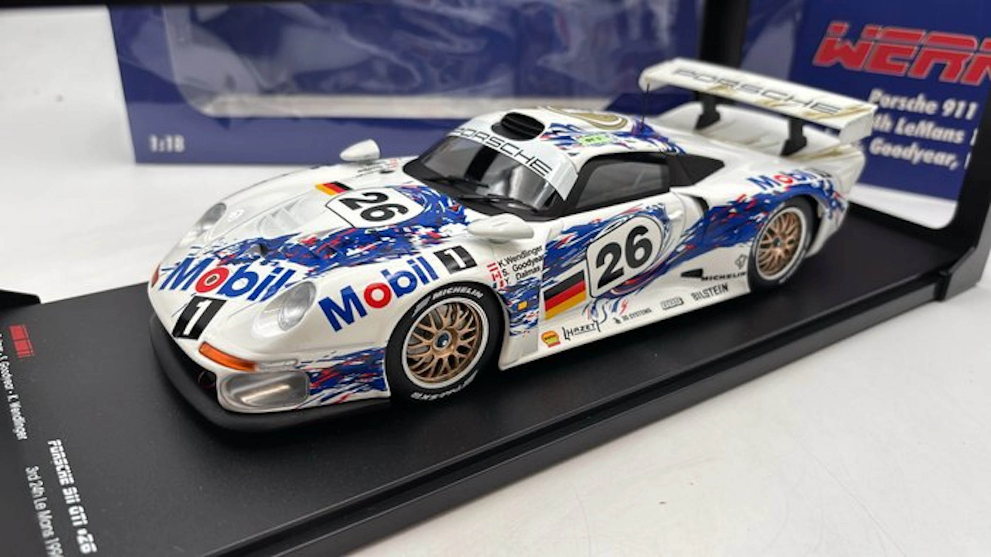 Werk83 1:18 - Model car - Porsche 911 GT1 24h Le Mans 1996 - (code.G18)