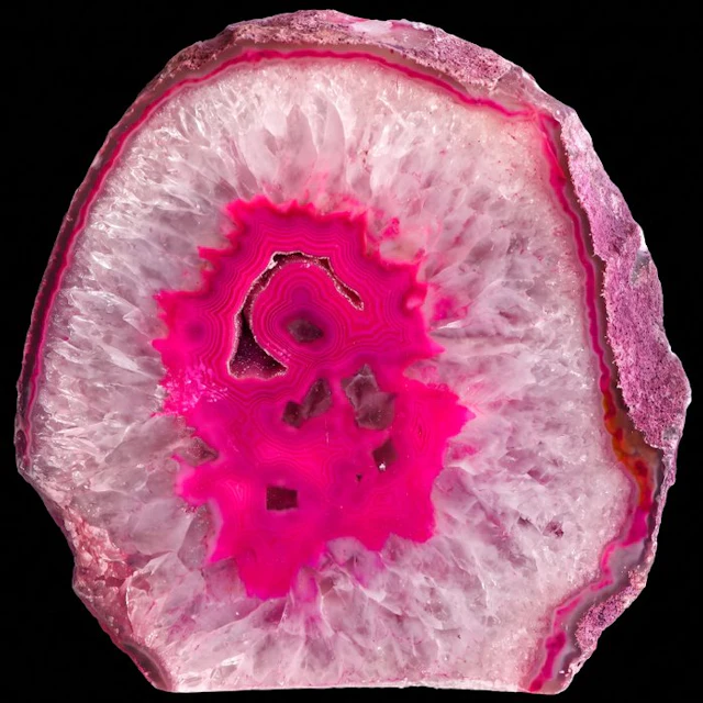 XL Pink Agate - 16x15x6 cm - Geode- 2 kg