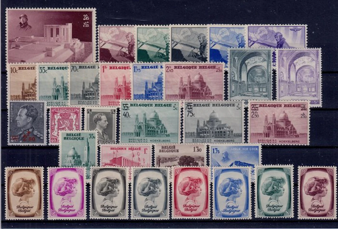 Belgium 1938 - the full year 1938 - OBP : 465A/495 + BL 8/9