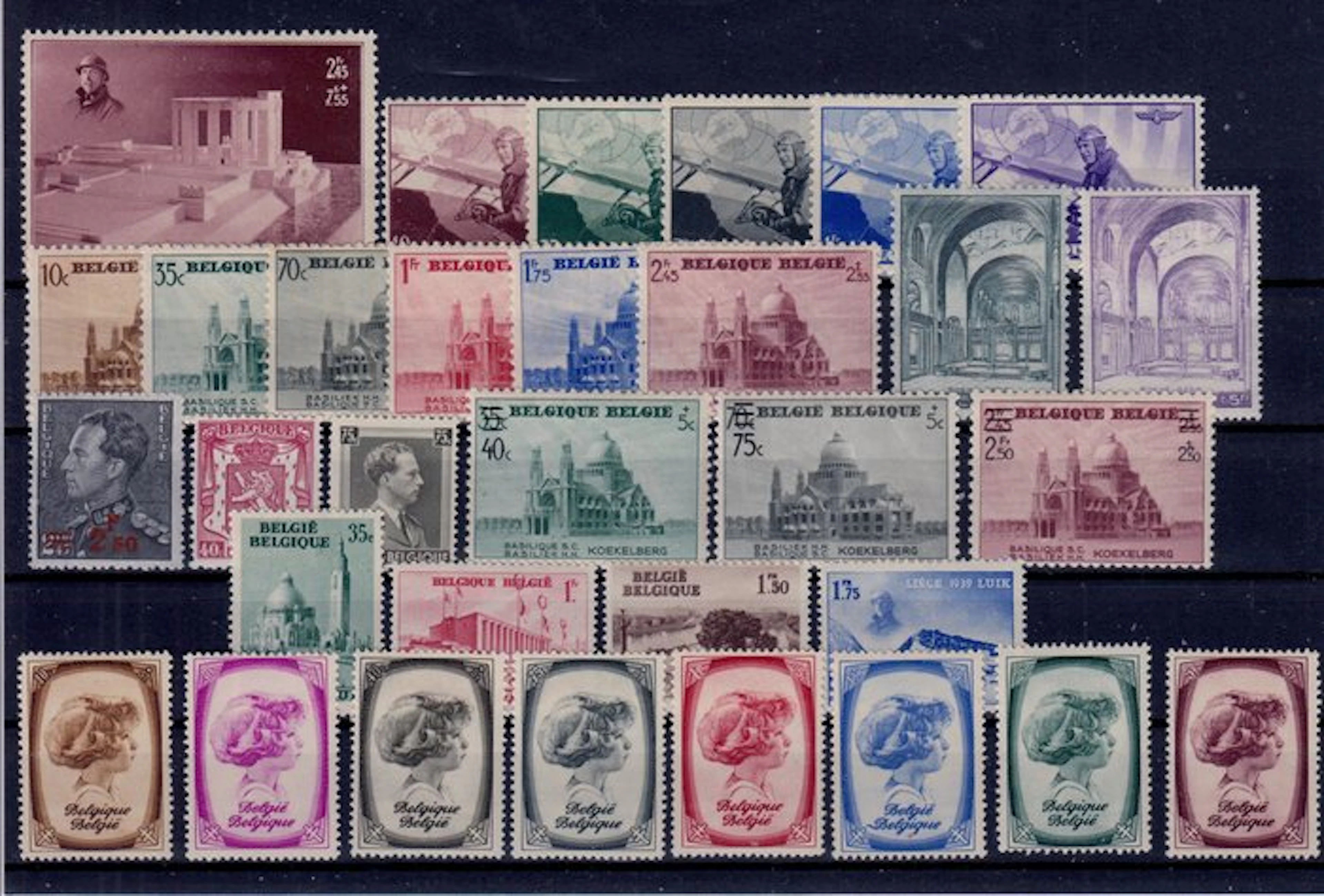 Belgium 1938 - the full year 1938 - OBP : 465A/495 + BL 8/9