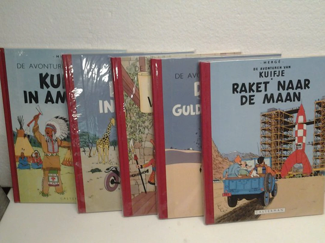 Kuifje - 5x fac-similés - 5 Album - 2002/2008