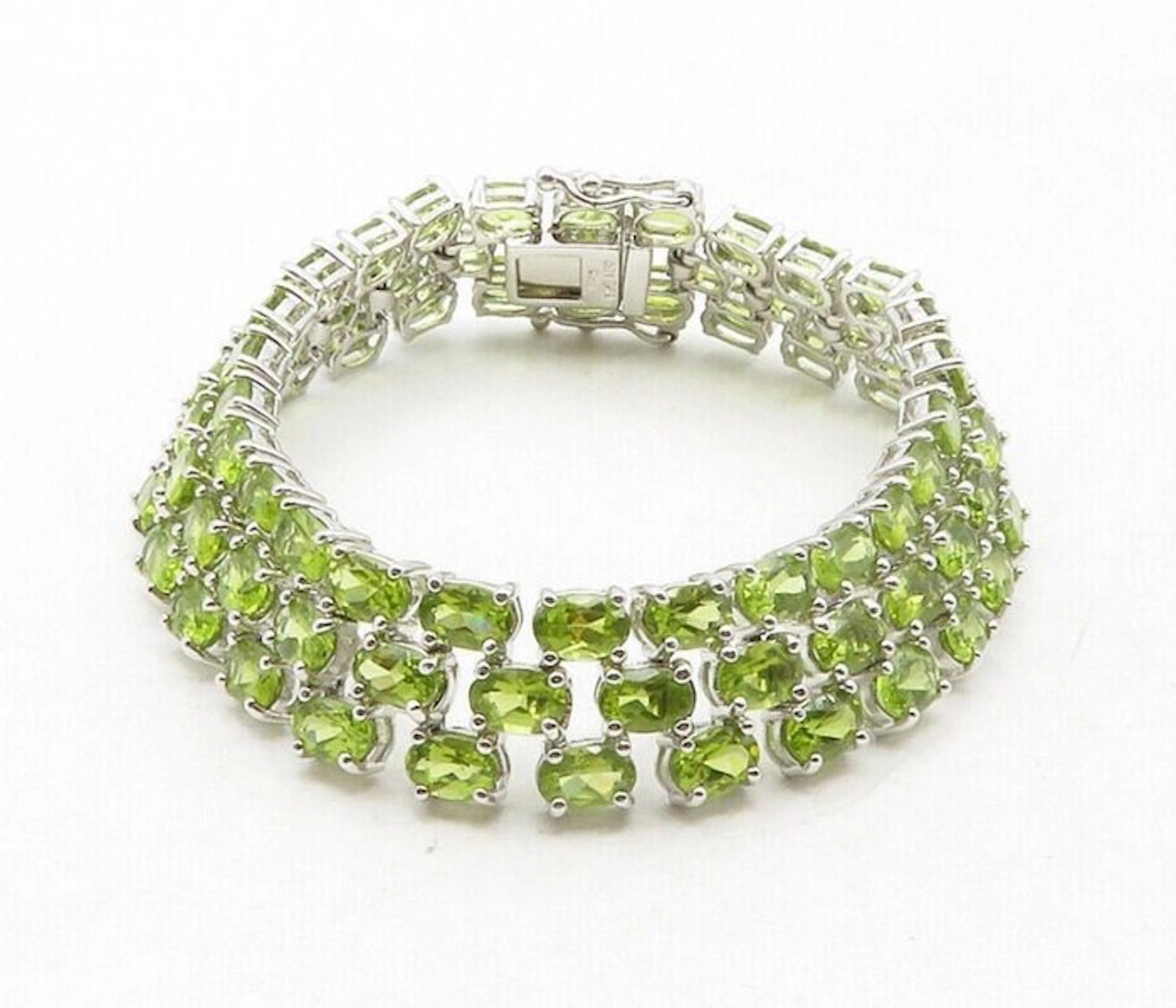 No reserve price - Bracelet 925 Sterling Silver 18k gold...