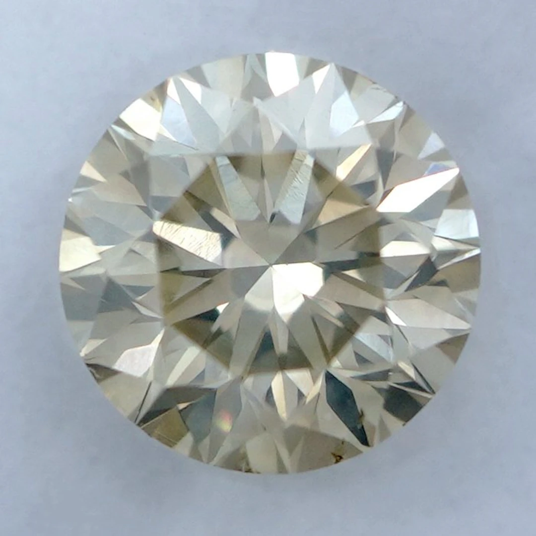 1 pcs Diamond (Natural coloured) - 1.01 ct - Round...
