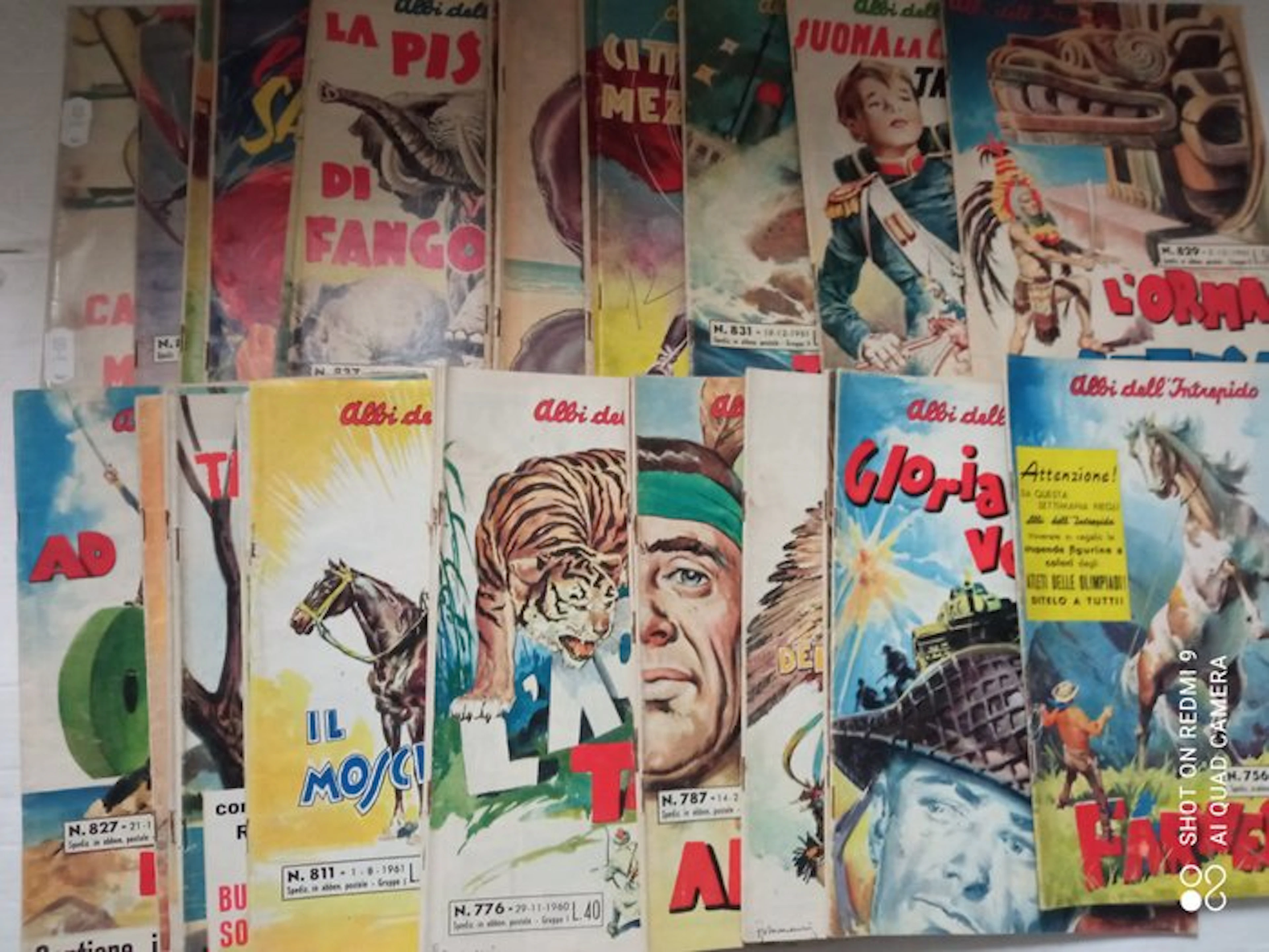 Albi dell' Intrepido fascia 700/800 - 1958/1960 originali - 35 Comic