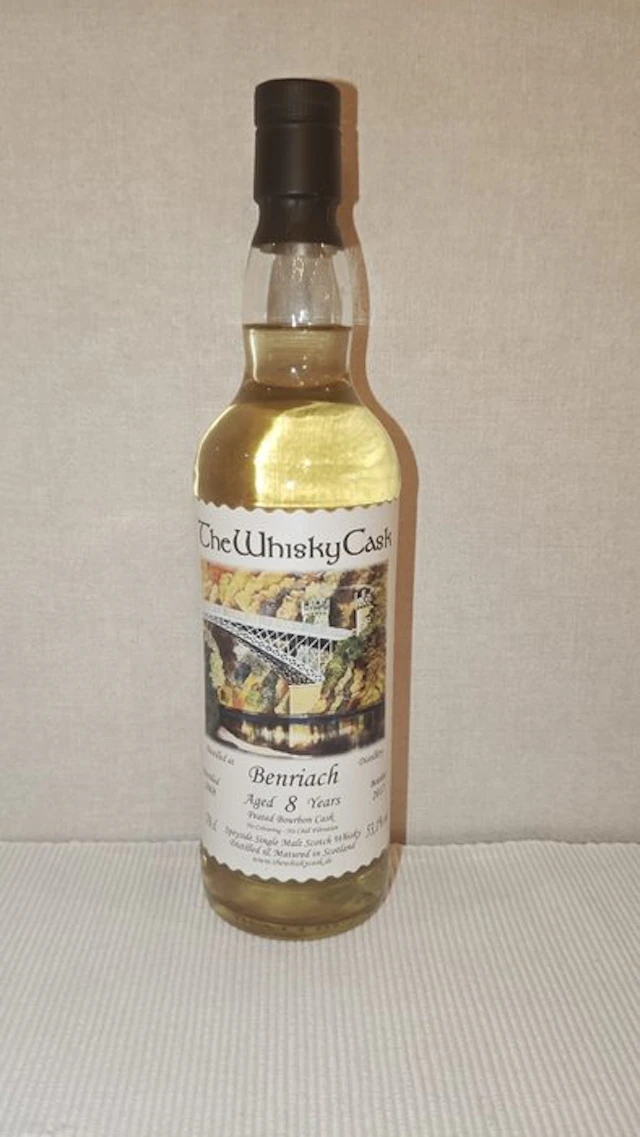 Benriach 2008 8 years old Peated Bourbon Cask - TheWhiskyCask - b. 2017 - 70cl