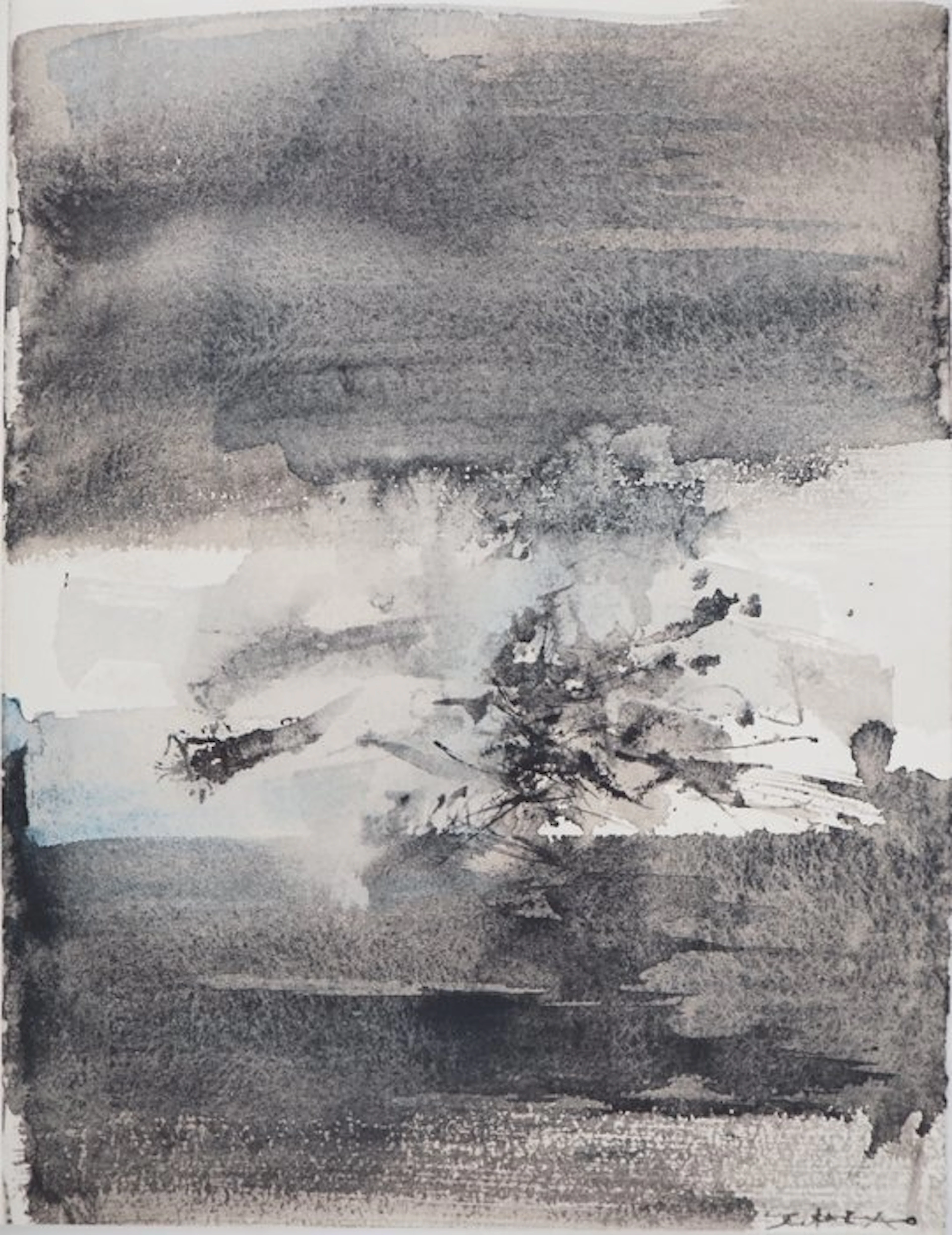 Zao Wou-Ki (1921-2013) - Paysage d'orage