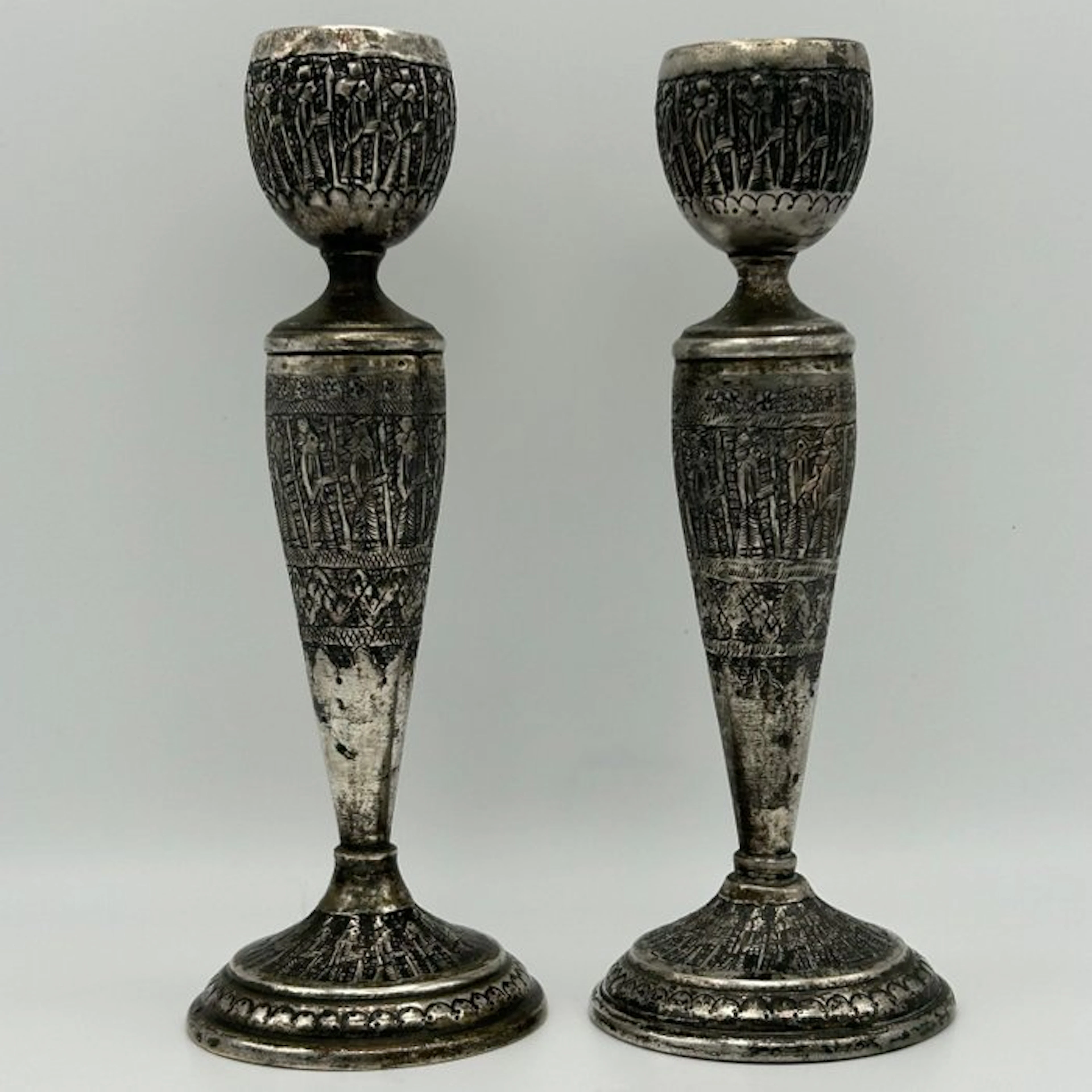 Manifattura persiana - Late XIX century - Candleholder...
