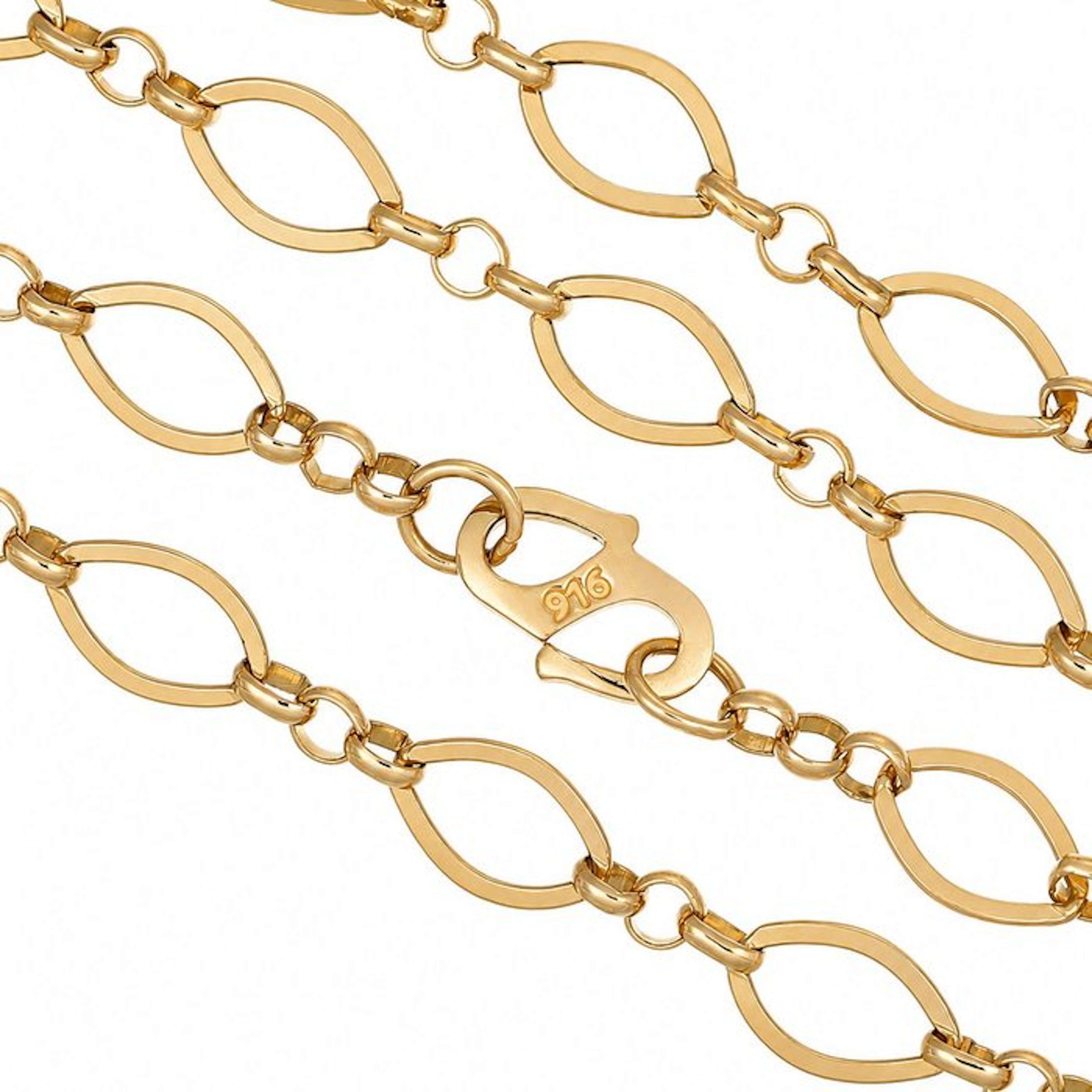 Necklace - 22 kt. Yellow gold - Made in Italy - Handmade