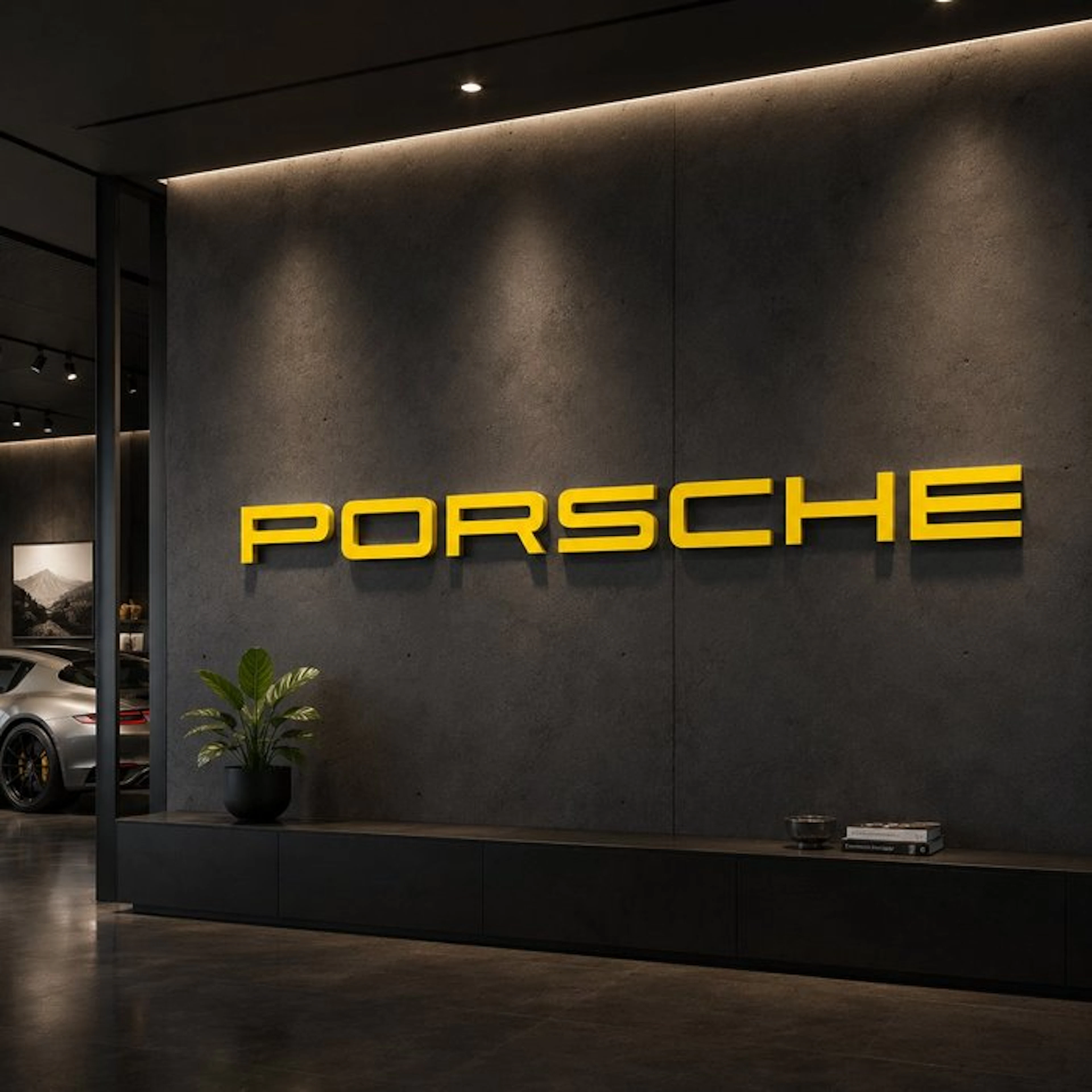 240 cm Porsche Letters - Porsche