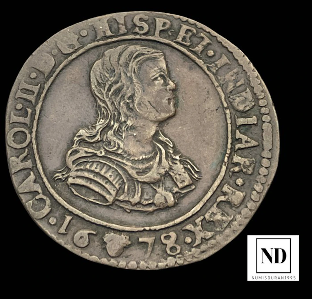 Kingdom of Spain. Carlos II. Jeton 1678 - Flandes