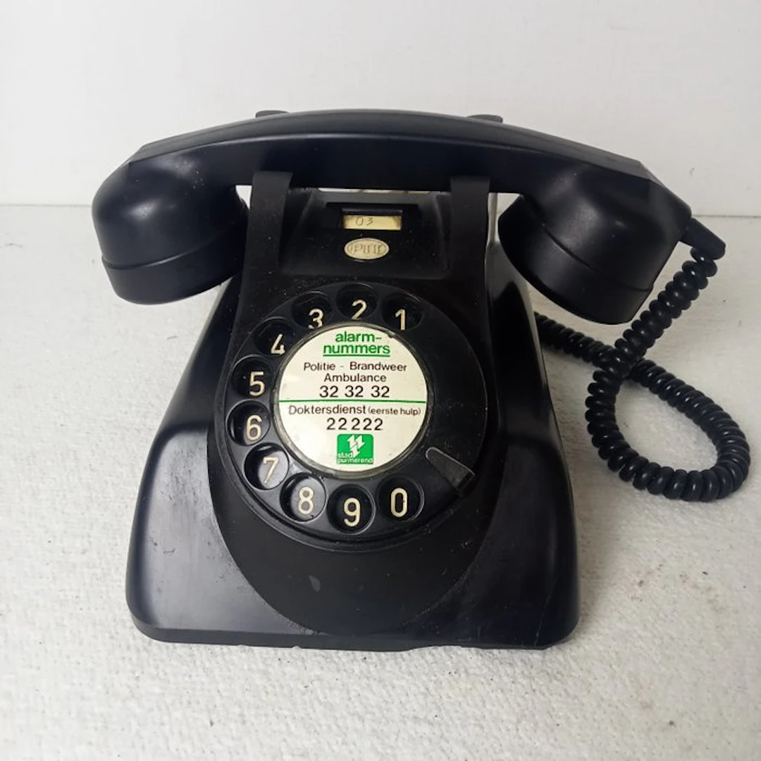 Heemaf 1955 PTT - Analogue telephone - Bakelite