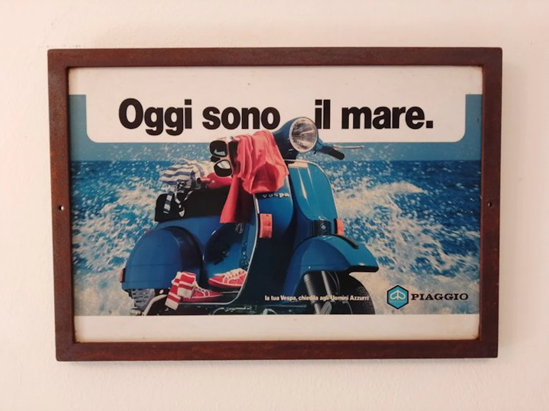 Piaggio - Iron sign - Villemot - Advertising sign - 1975 - Iron