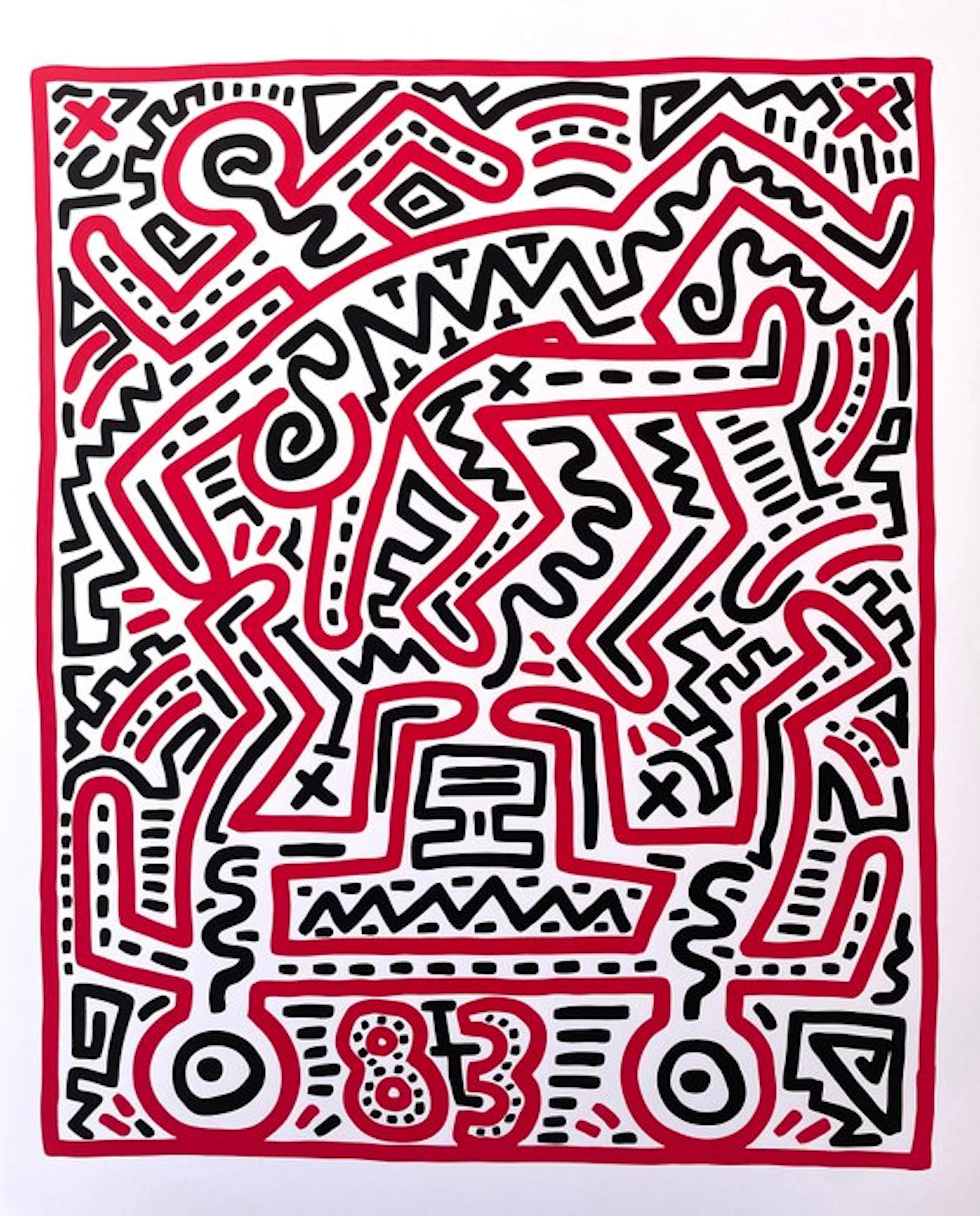 Keith Haring - Fun Gallery Exhibition 1983 - Giclée...