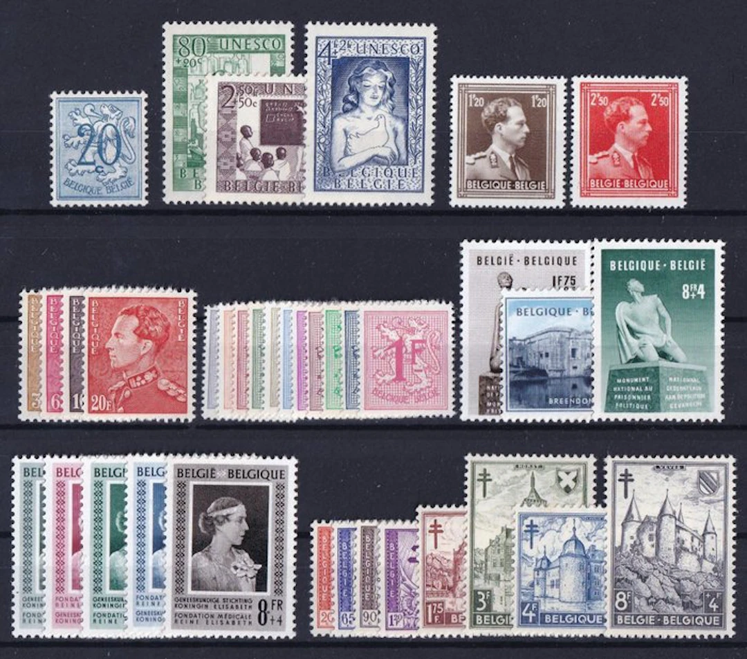 Belgium 1951 - Complete volume - POSTFRIS - OBP/COB 841-875