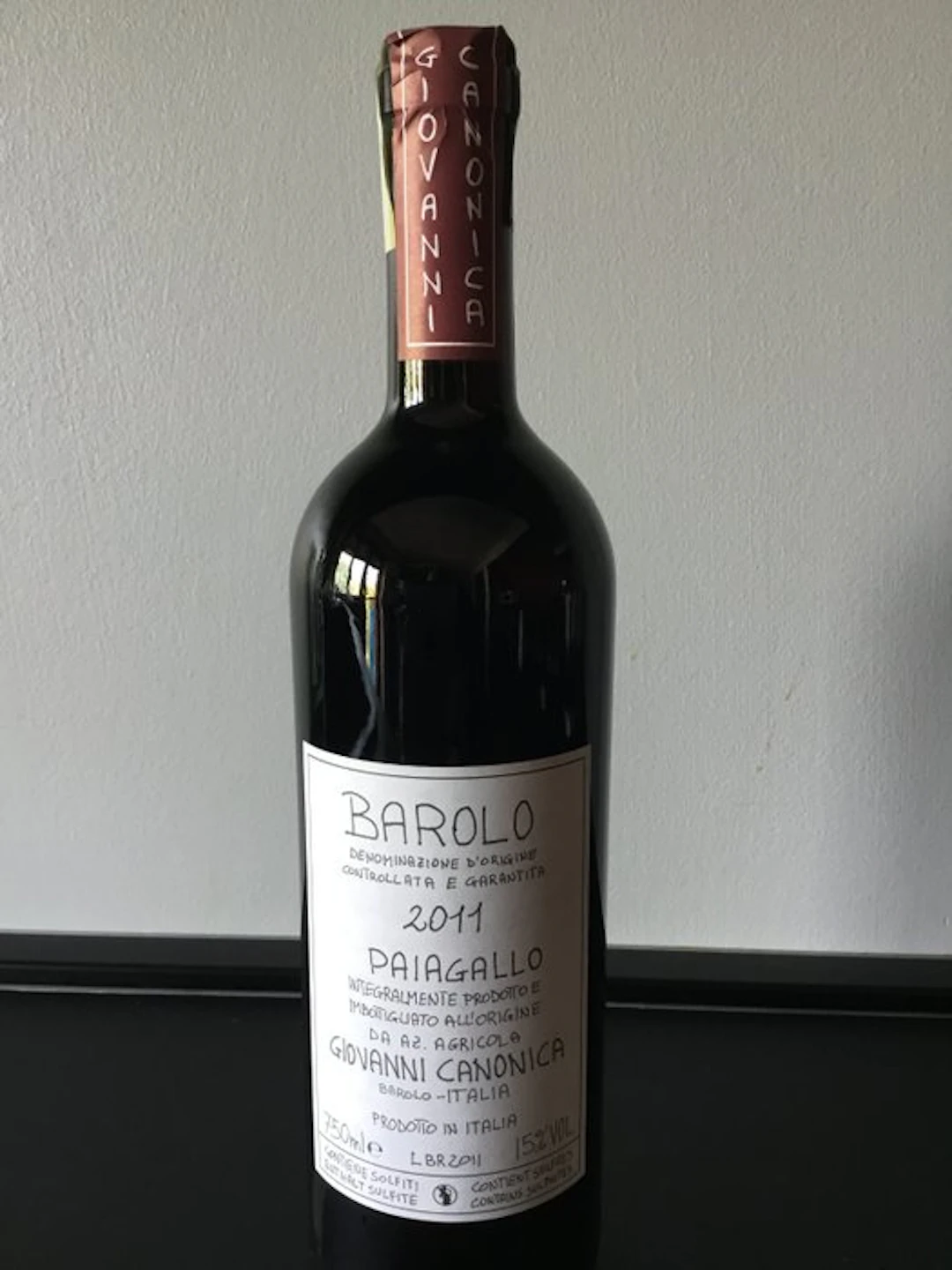 2011 Giovanni Canonica, Paiagallo - Barolo - 1 Bottle (0.75L)