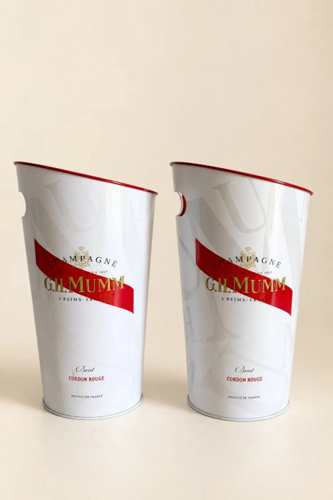 G. H. Mumm - Champagne cooler (2) - Metal - Made in France