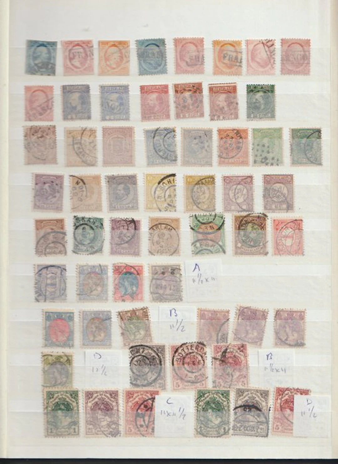 Netherlands 1852 - Netherlands used/unused Back off Book