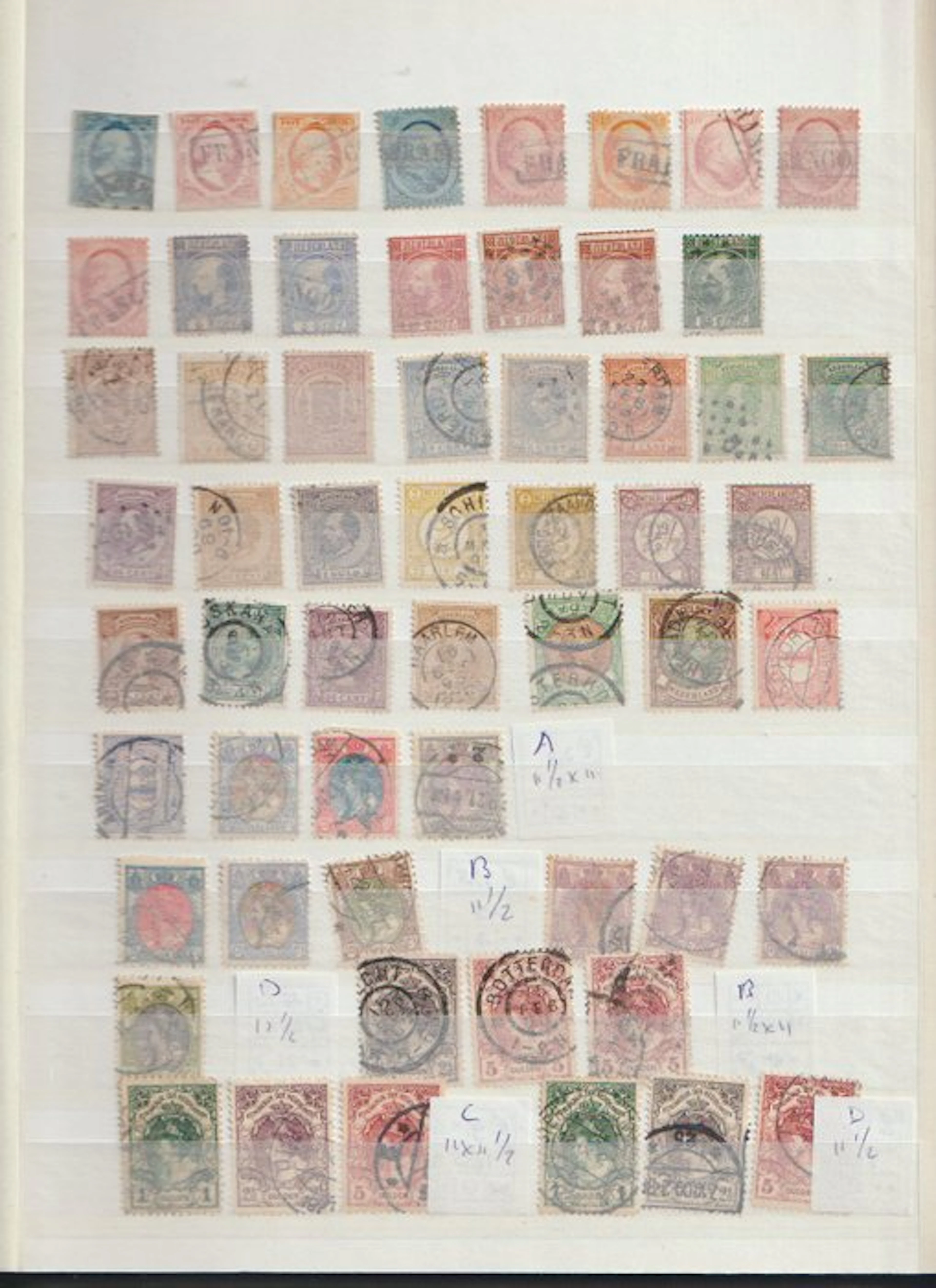Netherlands 1852 - Netherlands used/unused Back off Book