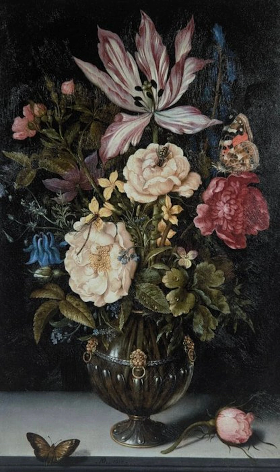 European school (XX) - Natura morta - da Ambrosius Bosschaert il Vecchio