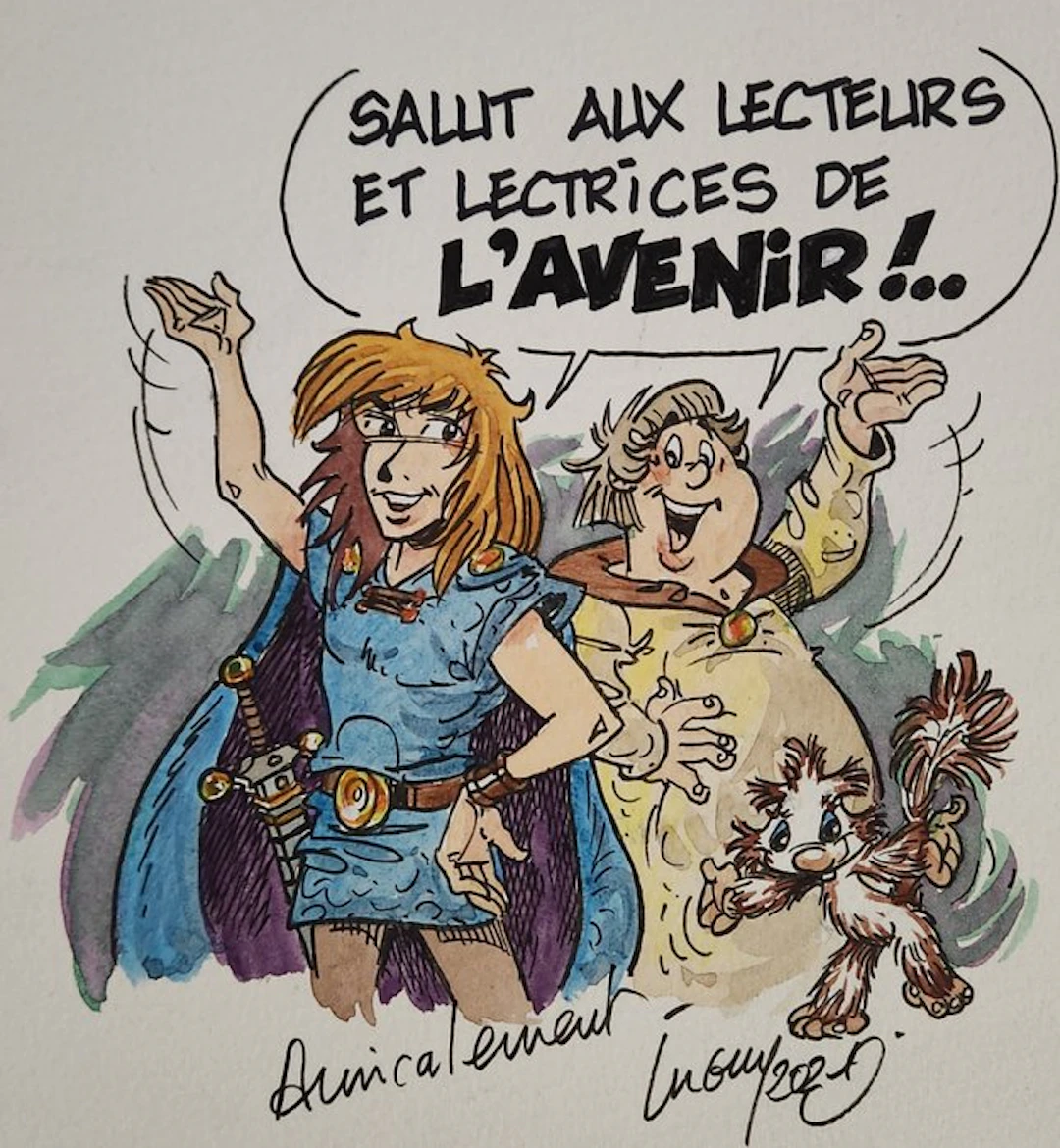 Philippe Luguy - 1 Original drawing - Percevan - Journal l’avenir