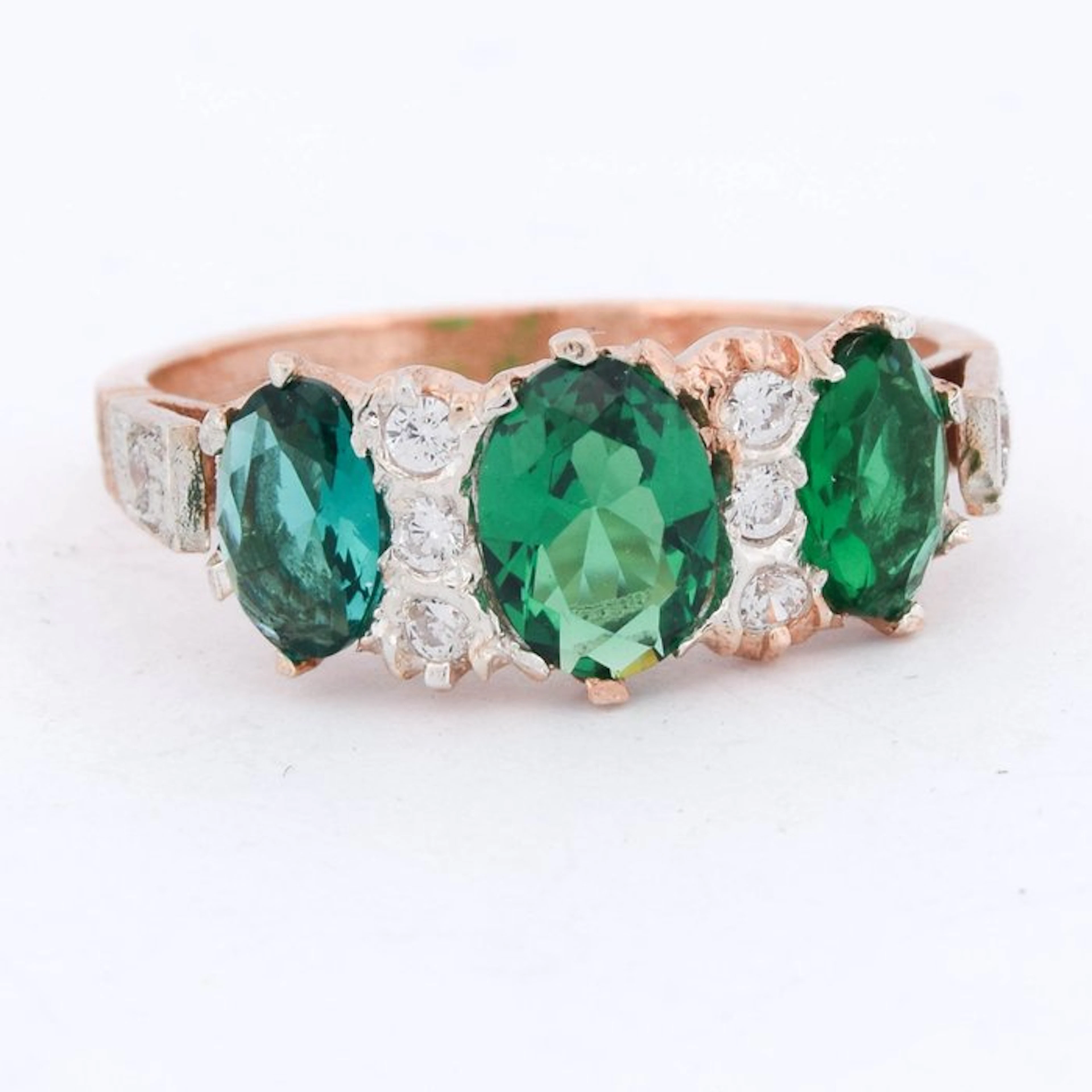 No reserve price - Arm ring - 9 kt. Rose gold - 1.06ct. tw. Spinel - Diamond
