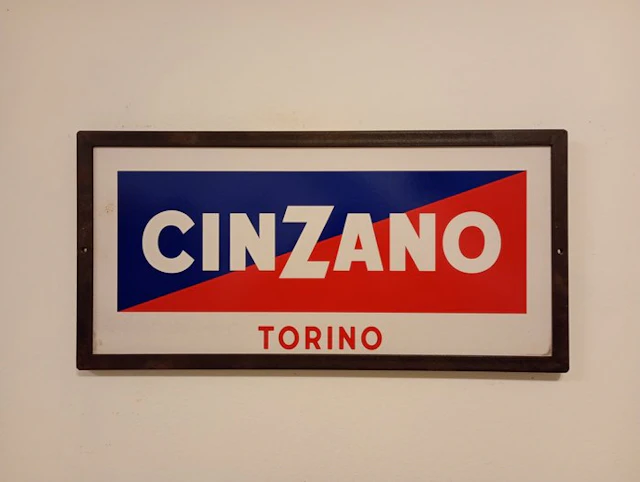 cinzano - Cinzano - Cinzano - Advertising sign - 1970 - Metal