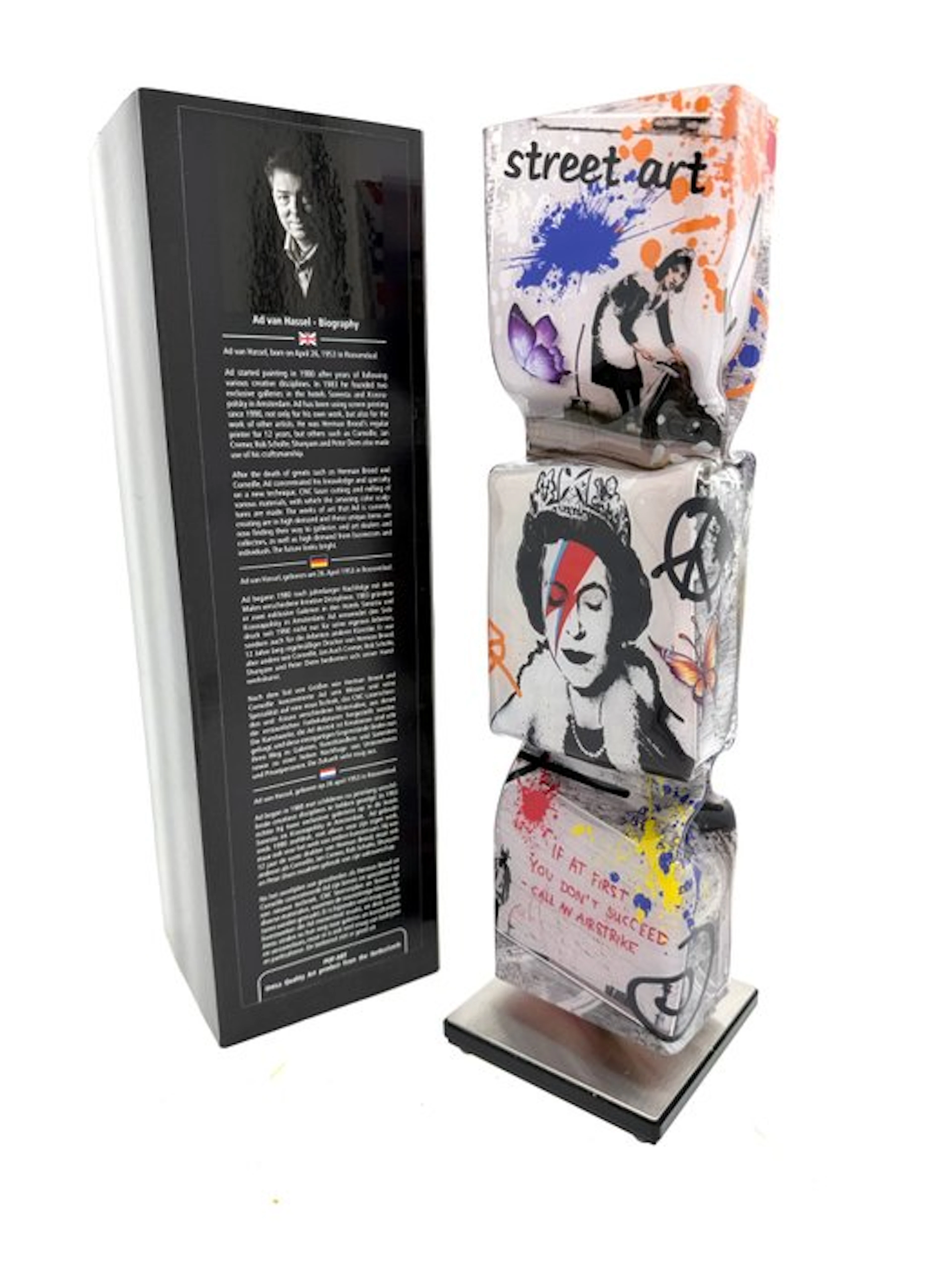 Ad van Hassel (1953) - Luxury Art Candy Toffee - Banksy (model 1 of 3)