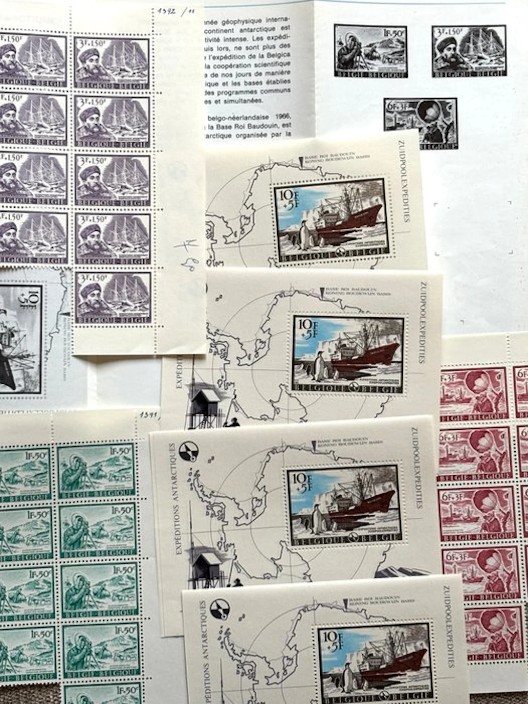 Belgium 1966/1977 - Exceptional lot of Belgian postcard folders – “Malvaux” –