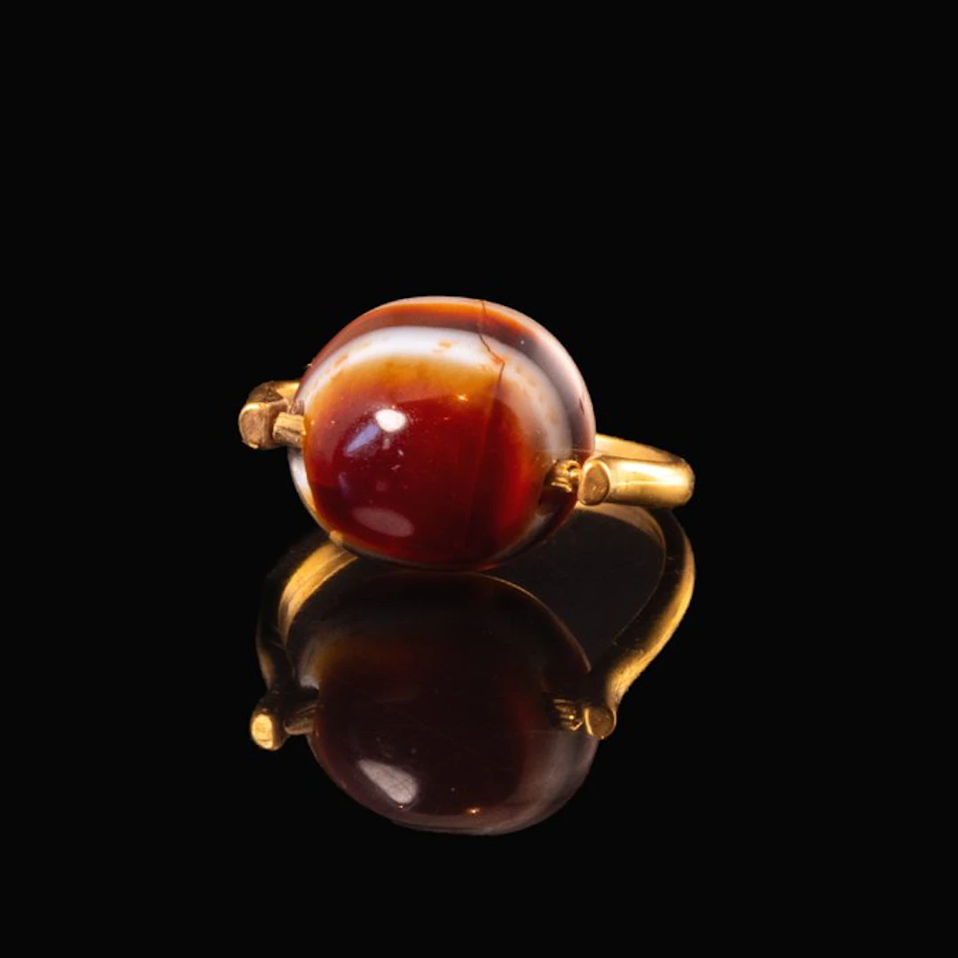 Islamic Ring with Ottoman 'Eye' Agate