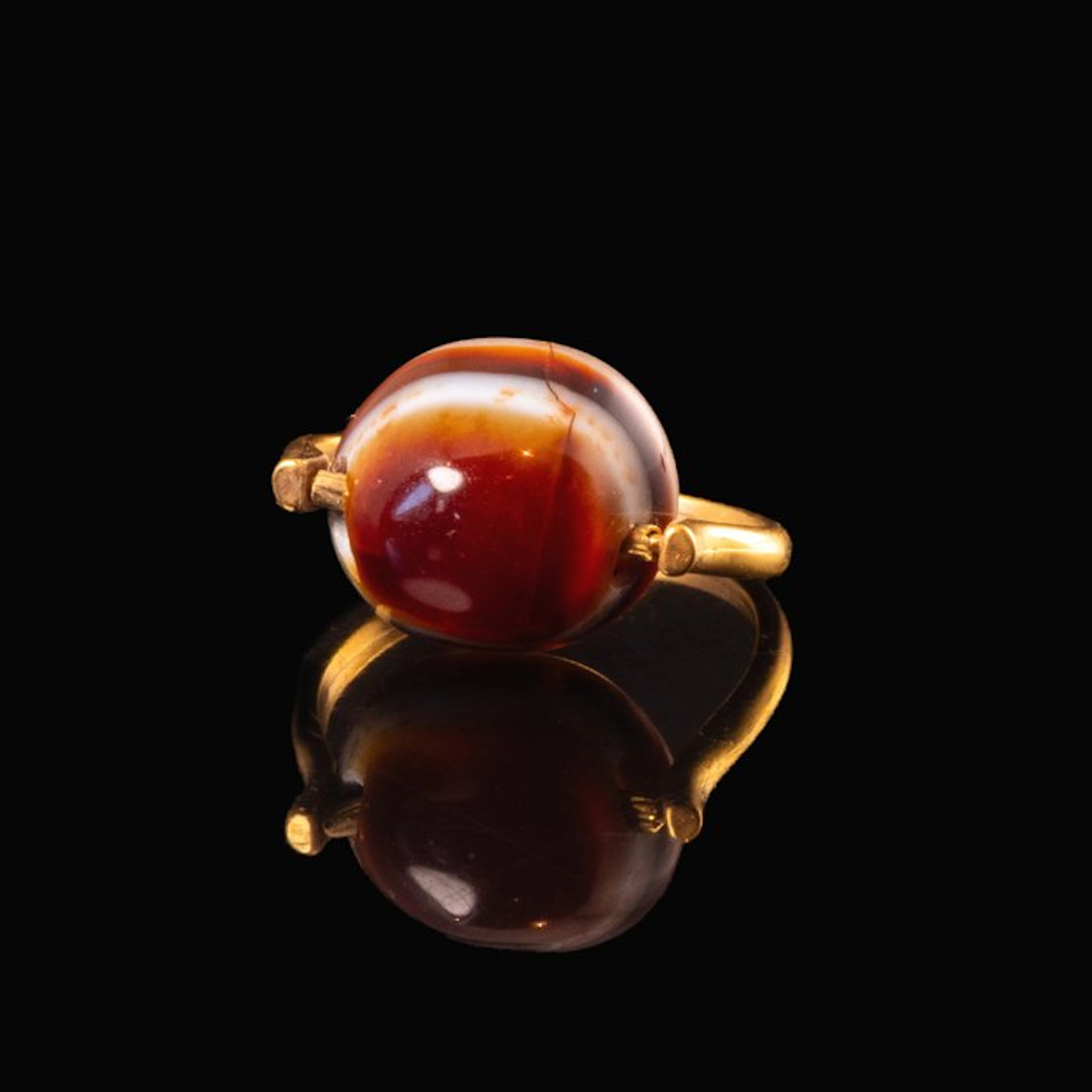 Islamic Ring with Ottoman 'Eye' Agate