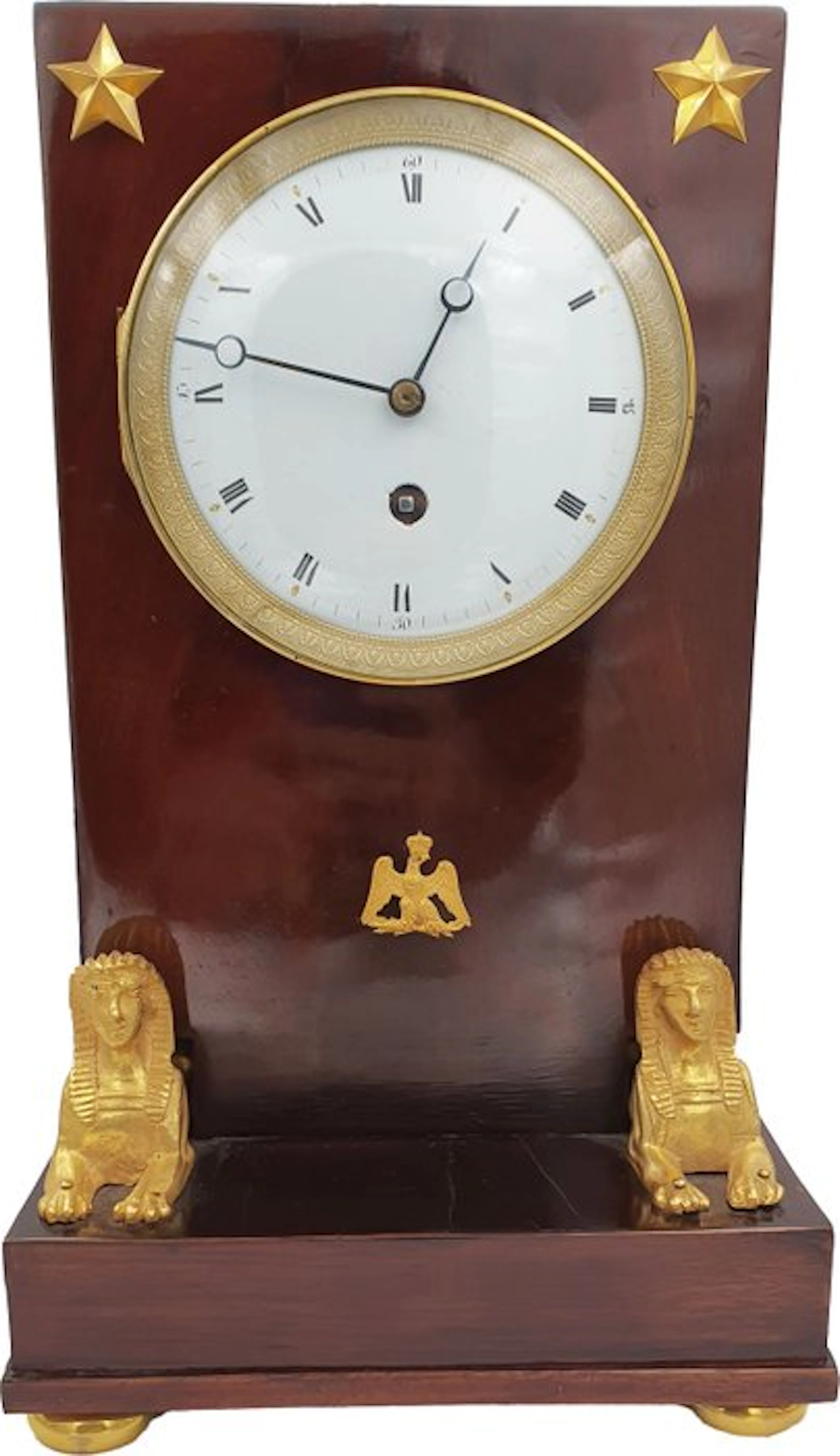 Table clock - Antique - Gilt bronze, Mahogany - 1850-1900