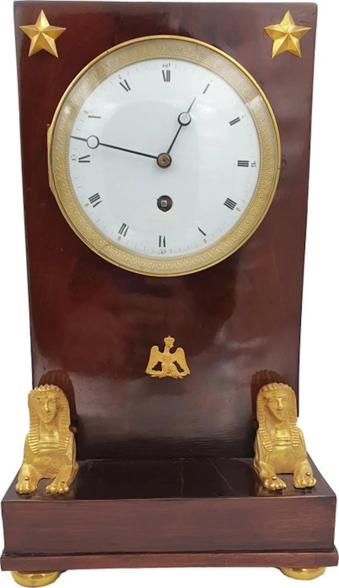 Table clock - Antique - Gilt bronze, Mahogany - 1850-1900