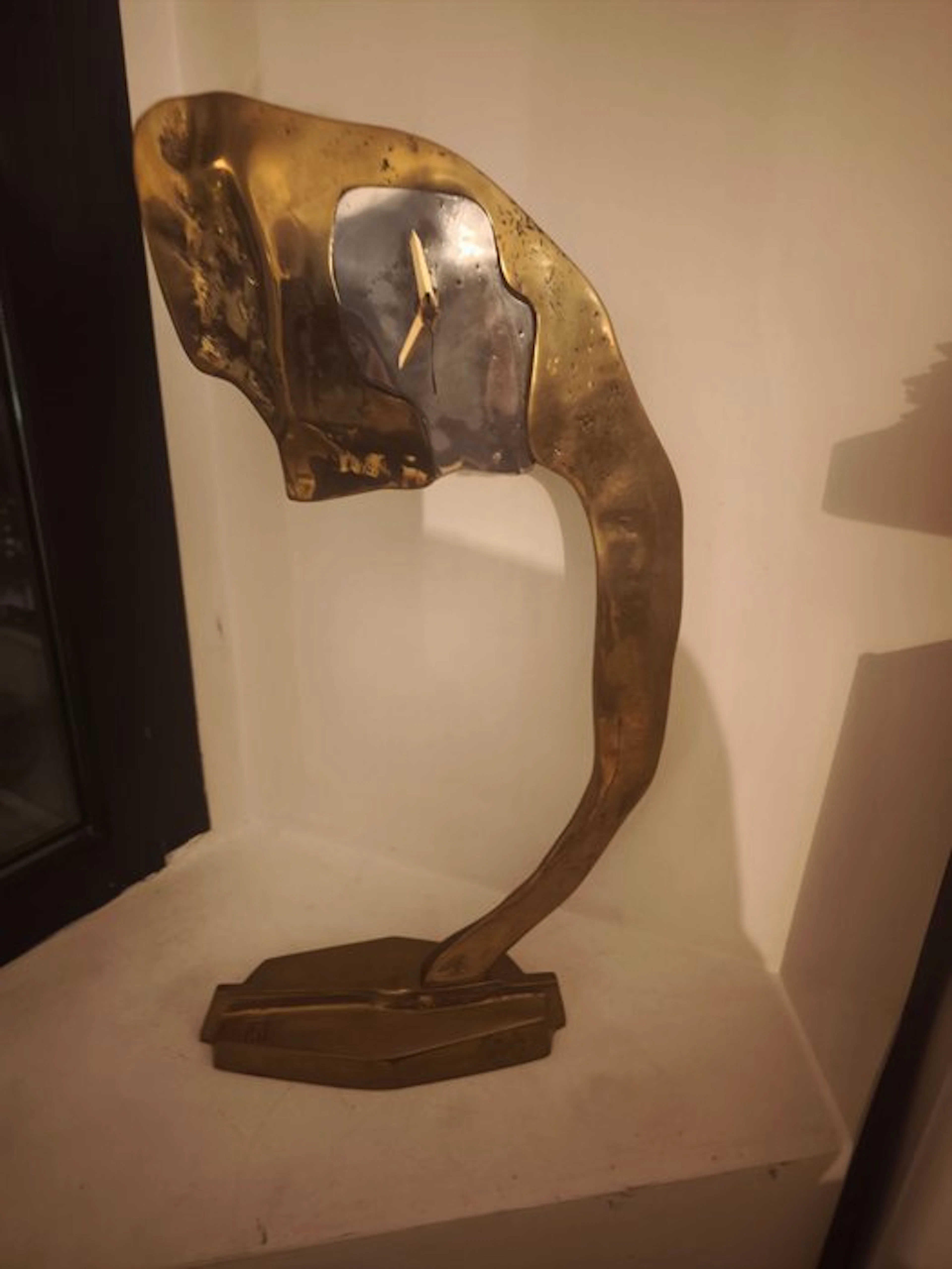 Bracket clock - David Marshall - Brass, Aluminium - 1980-1990