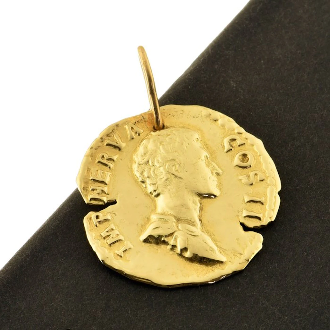 Coin pendant - 14 kt. Yellow gold
