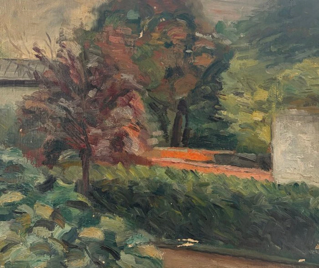 Alexandre Altmann (1878-1932) - Esquisse de jardin arboré