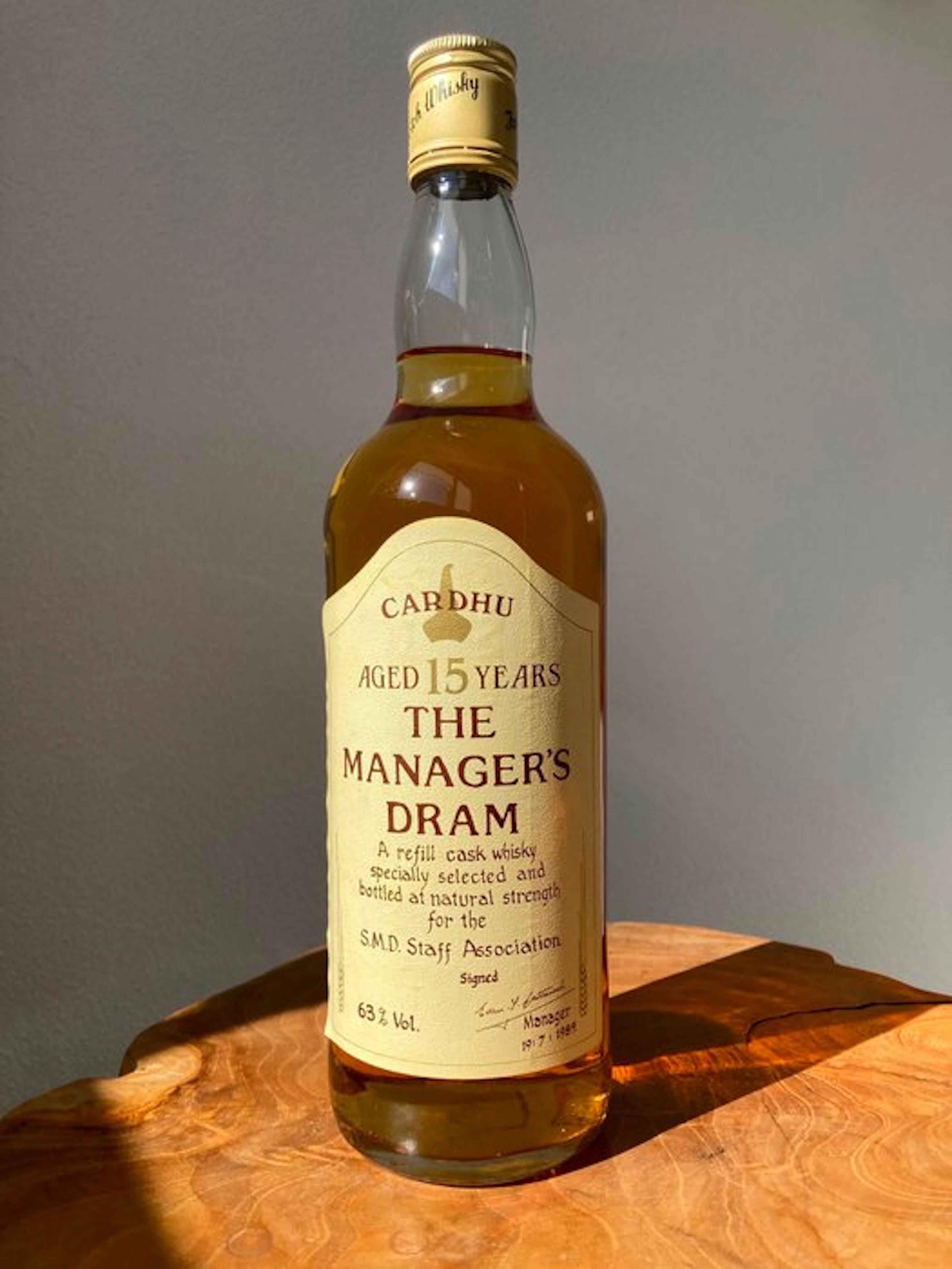 Cardhu 15 years old The Manager's Dram - b. 1989 - 70cl