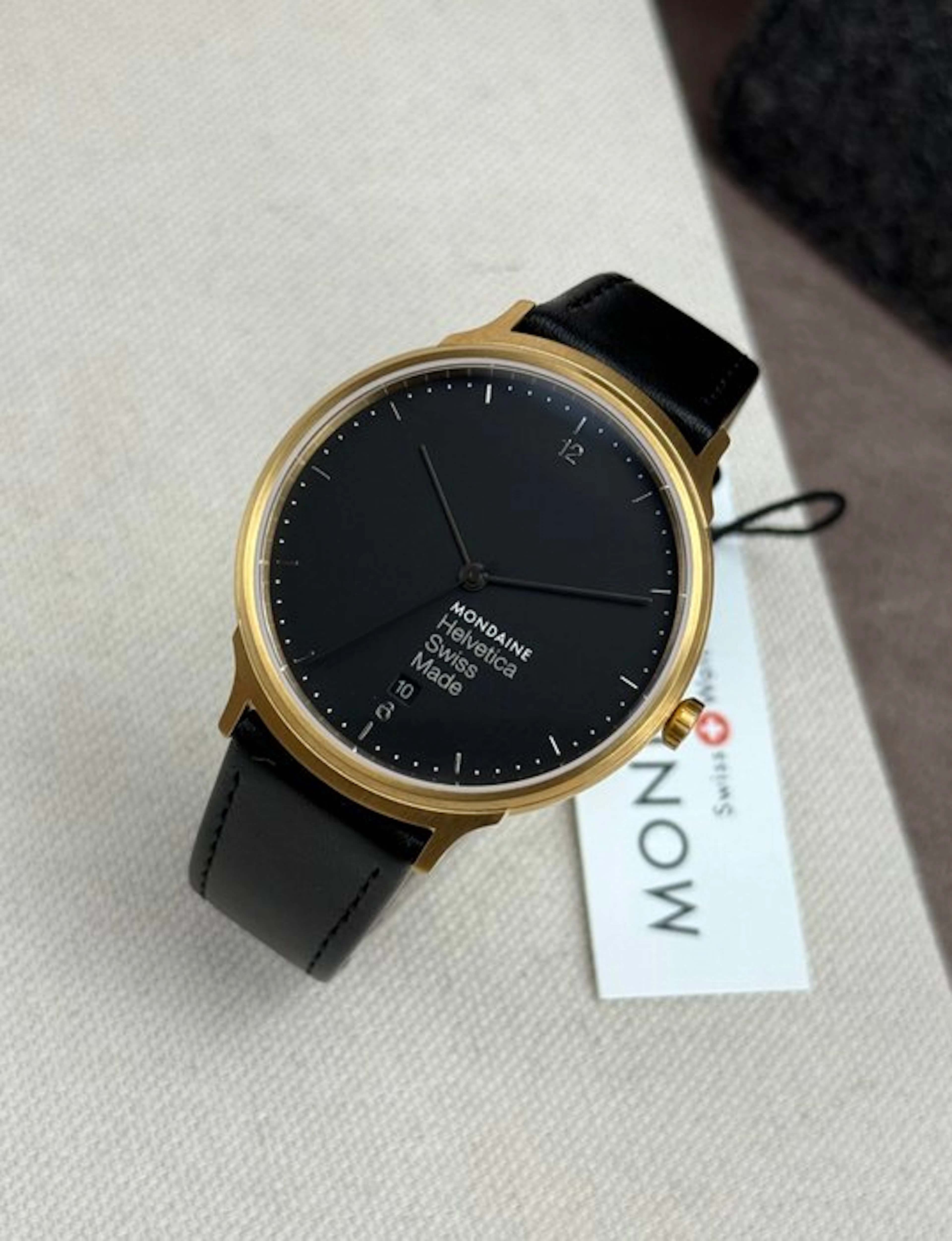 Mondaine - Helvetica No1 Black Date - No reserve price...