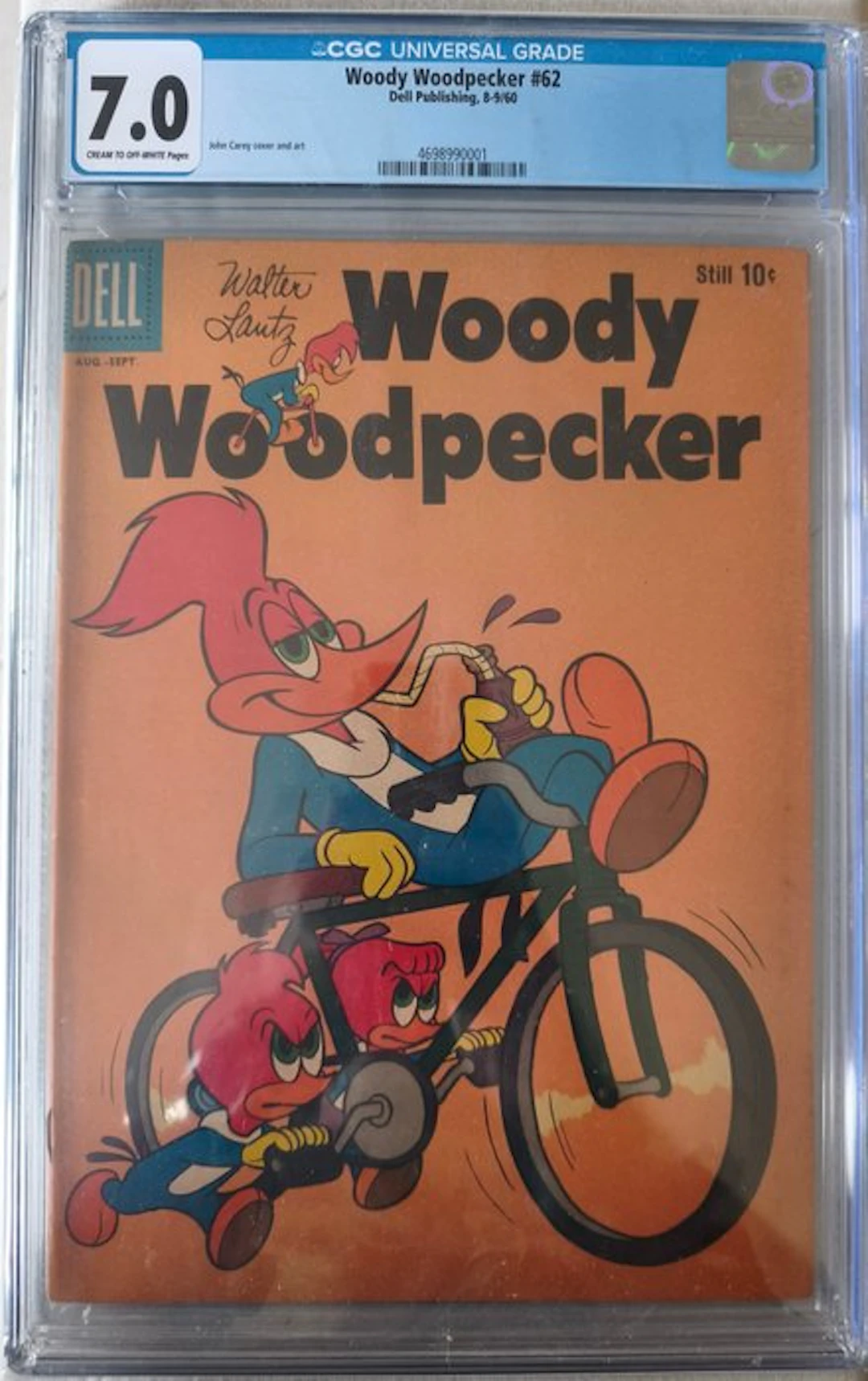 Woody Woodpecker #62 - CGC 7.0 - 1 Graded comic - First edition - 1960