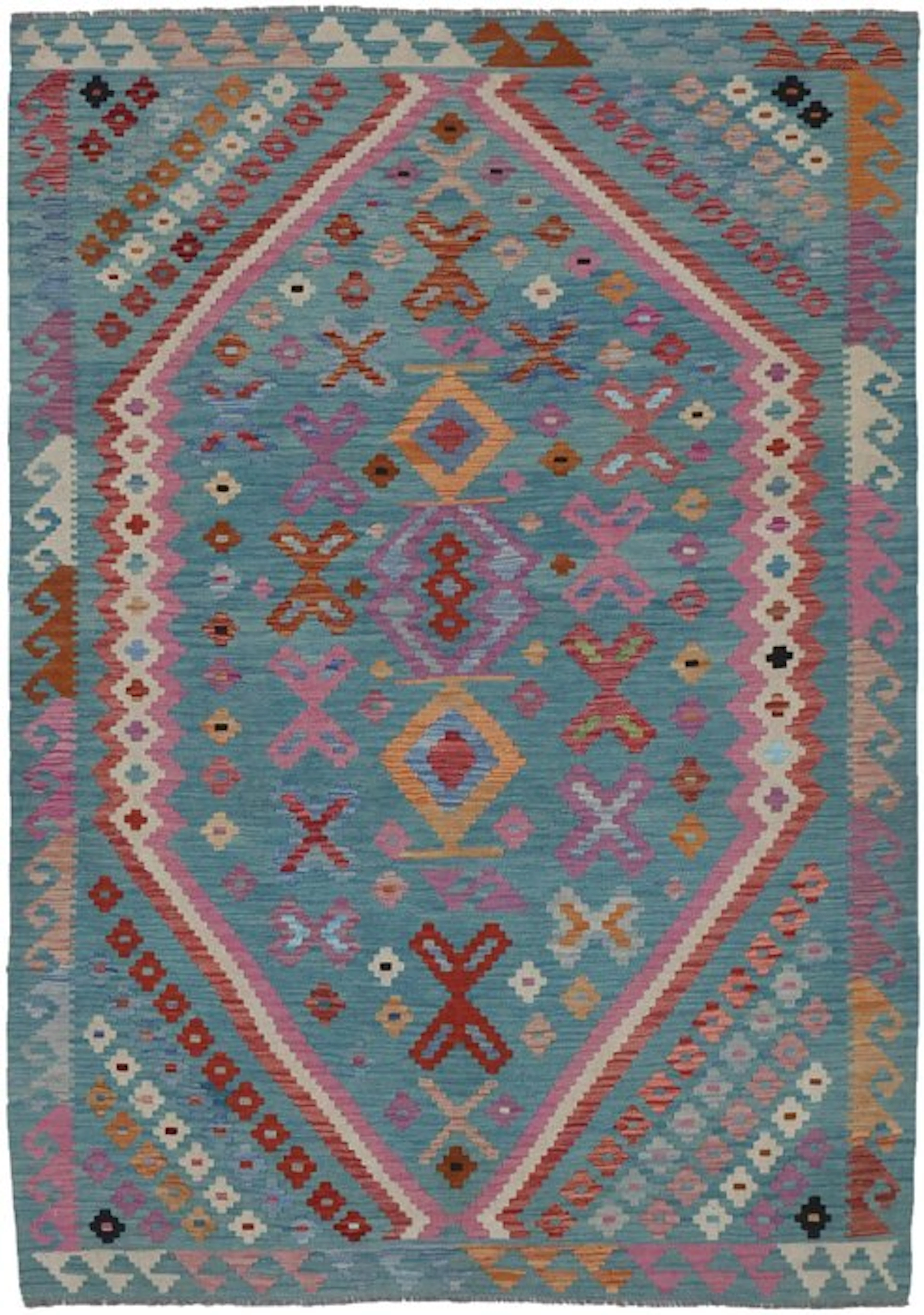Handwoven Designer Kilim – Afghan Design - Kelim - 240 cm - 160 cm