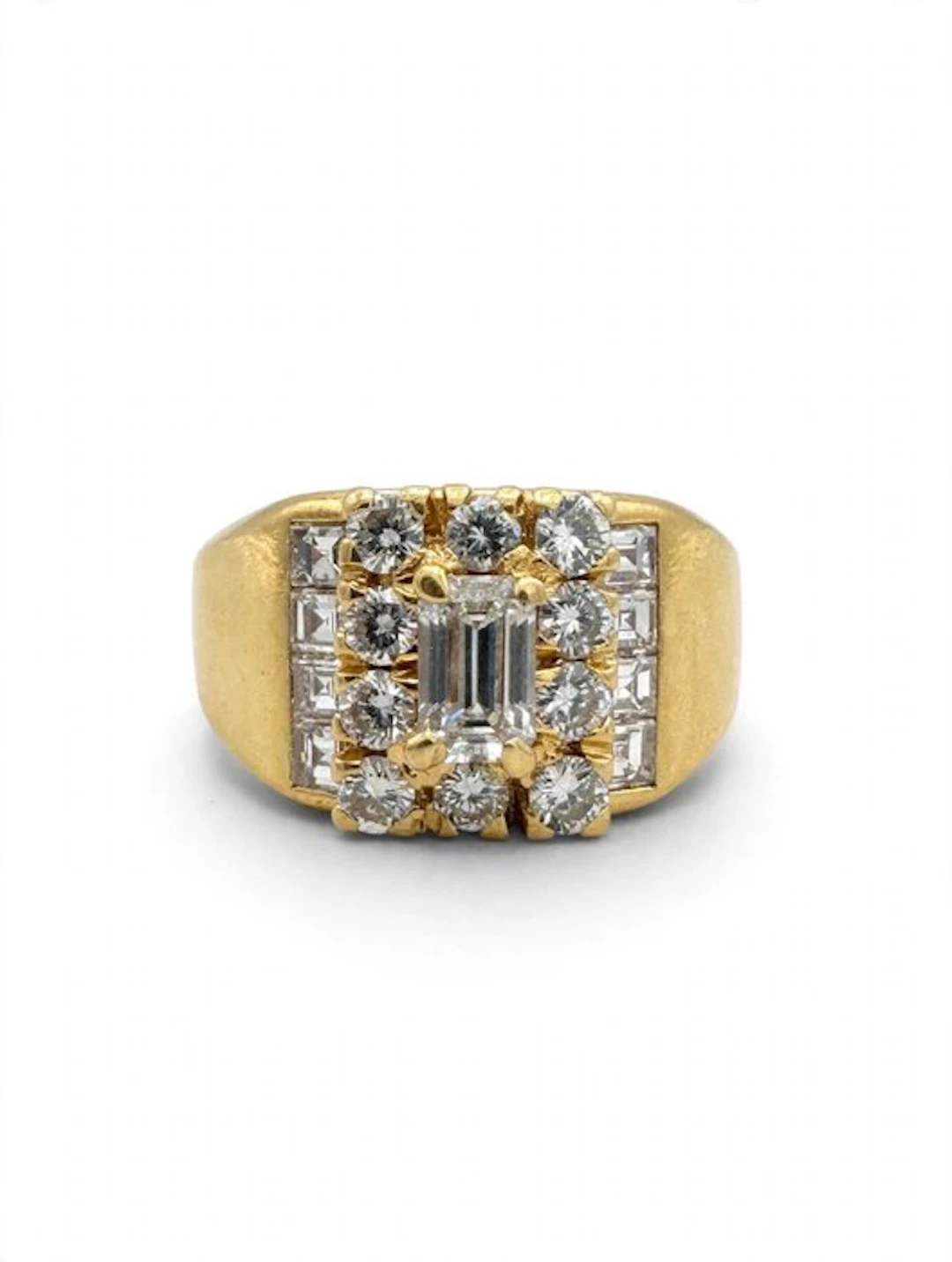 Ring - 18 kt. Yellow gold Diamond (Natural) - Diamond