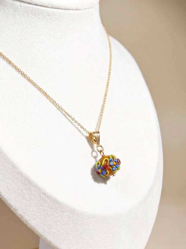 Murano glass - Necklace with pendant - Venetian Bouquet