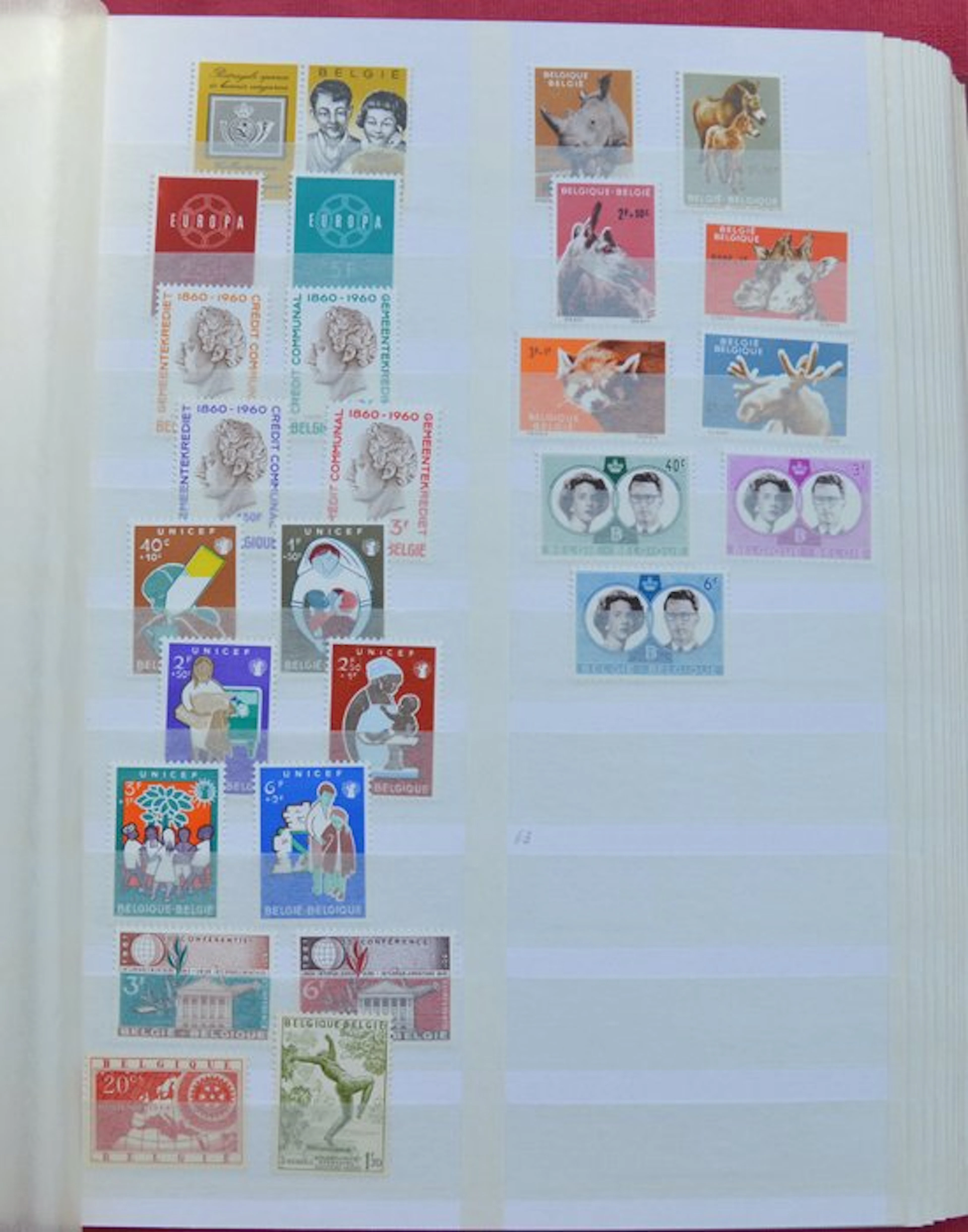 Belgium 1960/1999 - Important MNH collection -- 1960 / 1999
