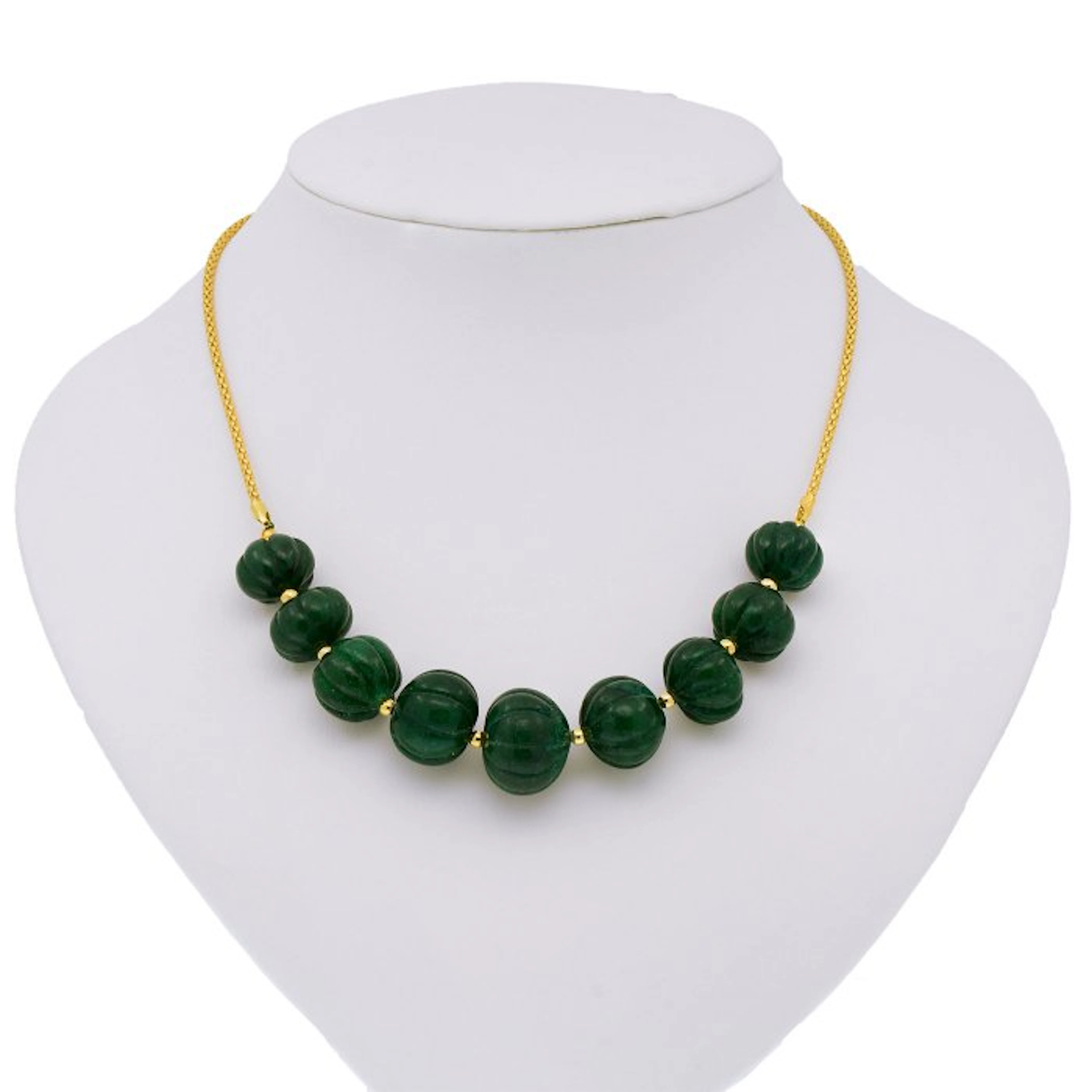 Emerald - Silver - Necklace