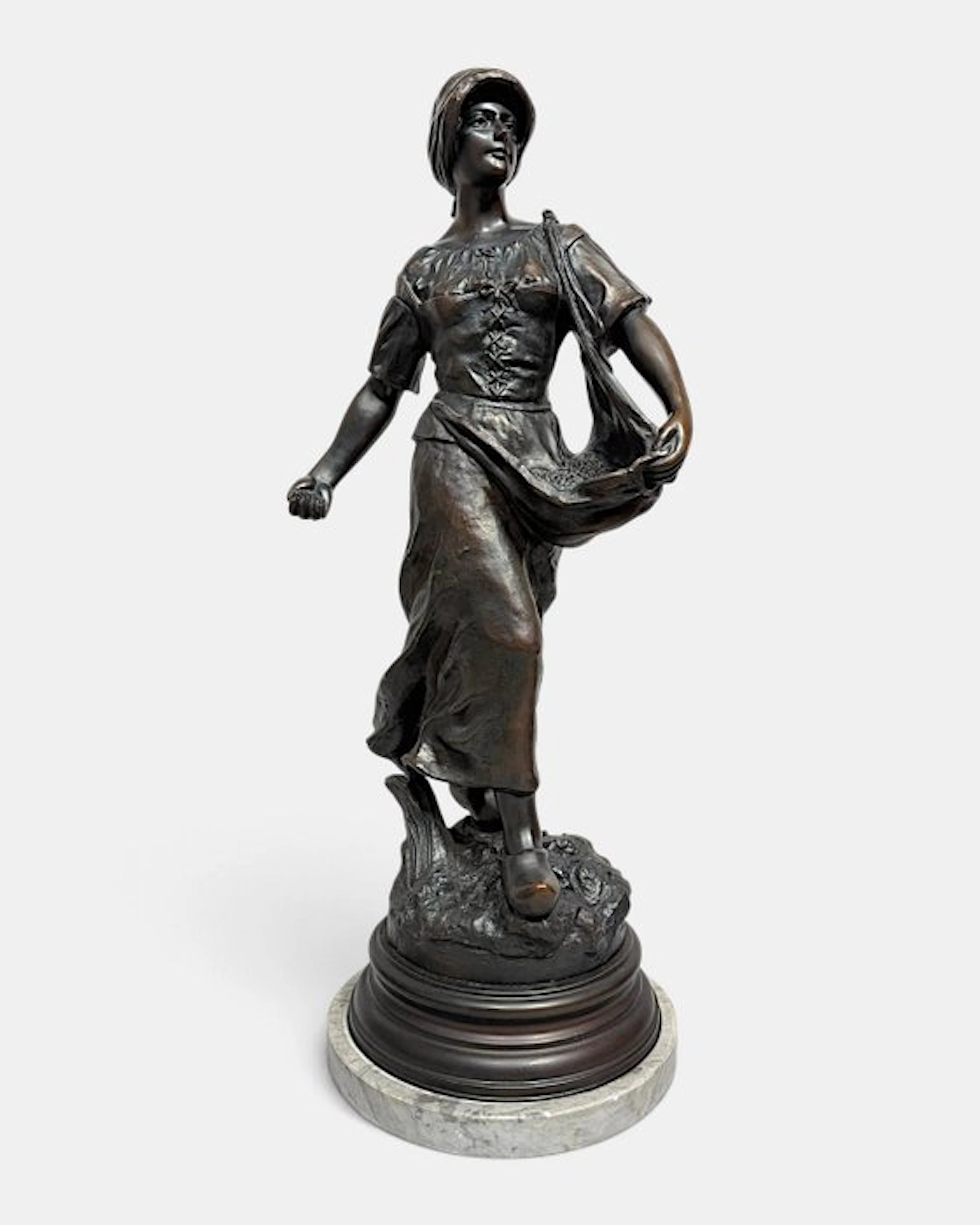 Charles Ruchot (1871-1932) - Statue, La Semeuse - 75 cm - Spelter
